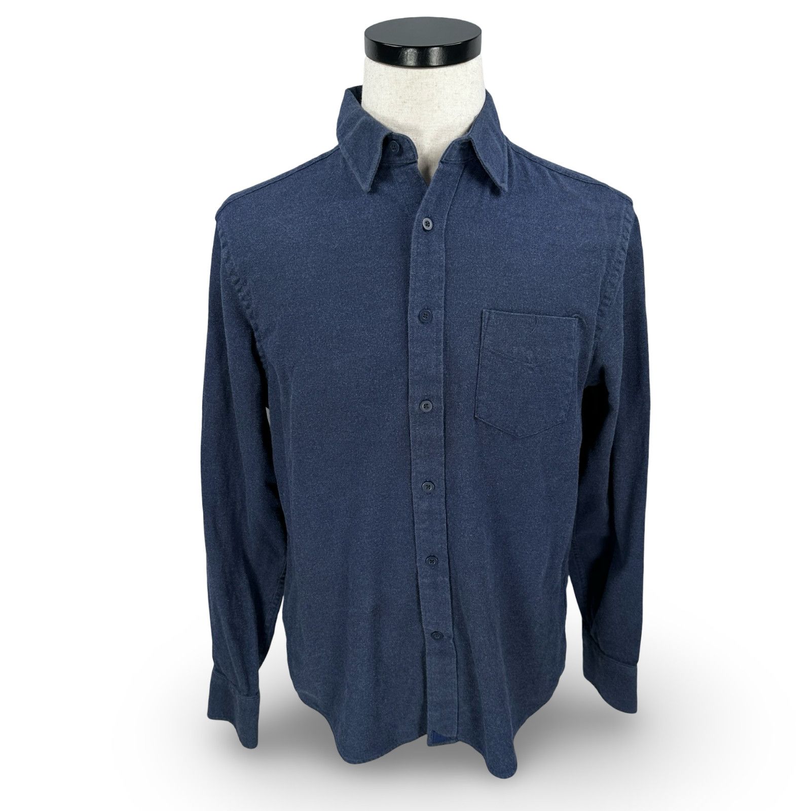 UNTUCKit Untuckit Flannel Shirt Men’s M Navy Blue Long Sleeve Cotton Size US M / EU 48-50 / 2 - 1 Thumbnail