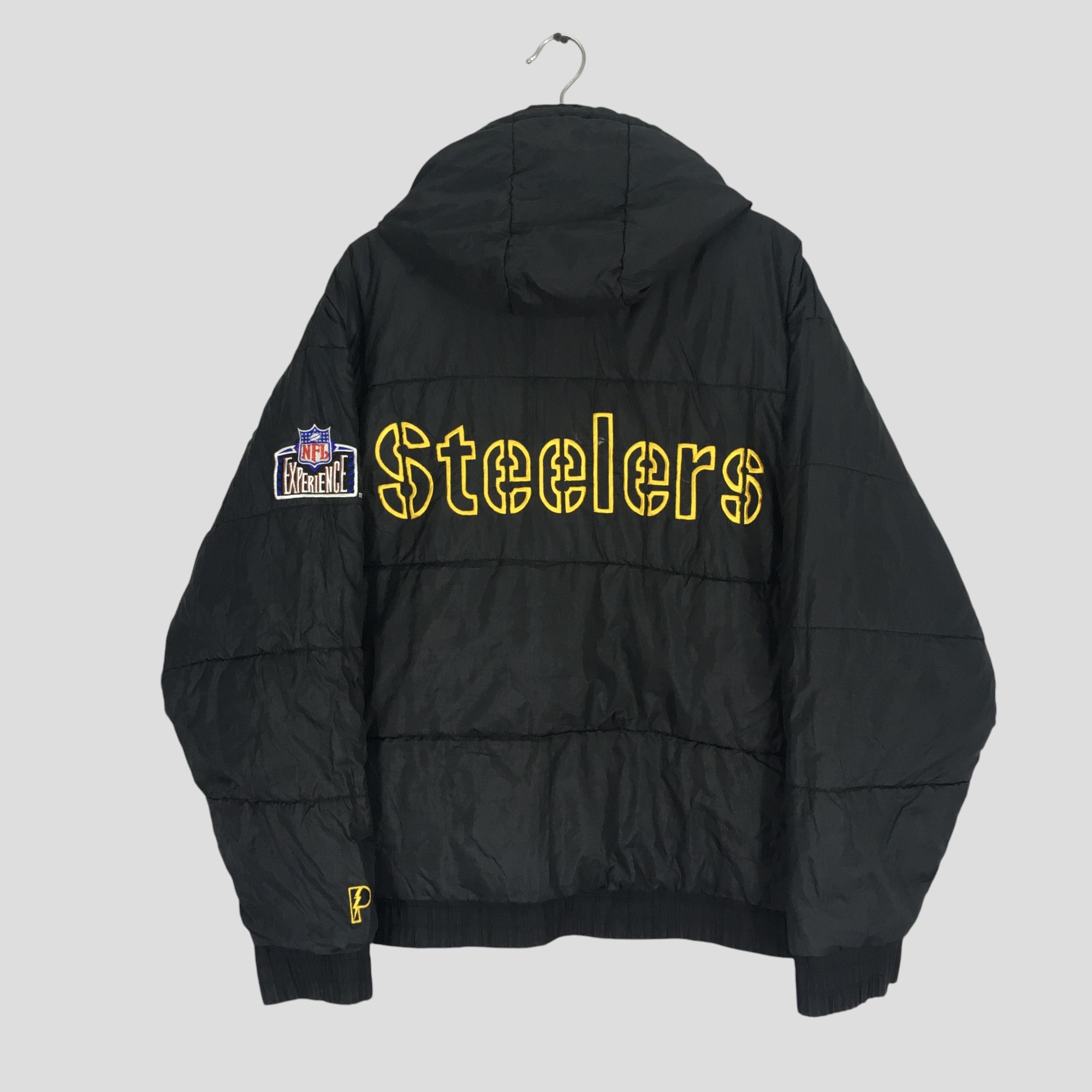 NFL Vintage 90's Pittsburgh Steelers Reversible Bomber Jacket Size US L / EU 52-54 / 3 - 4 Thumbnail