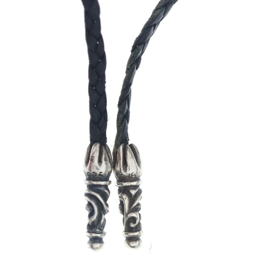 Chrome Hearts Chrome Hearts Leather Braid Scroll Necklace Size ONE SIZE - 6 Thumbnail