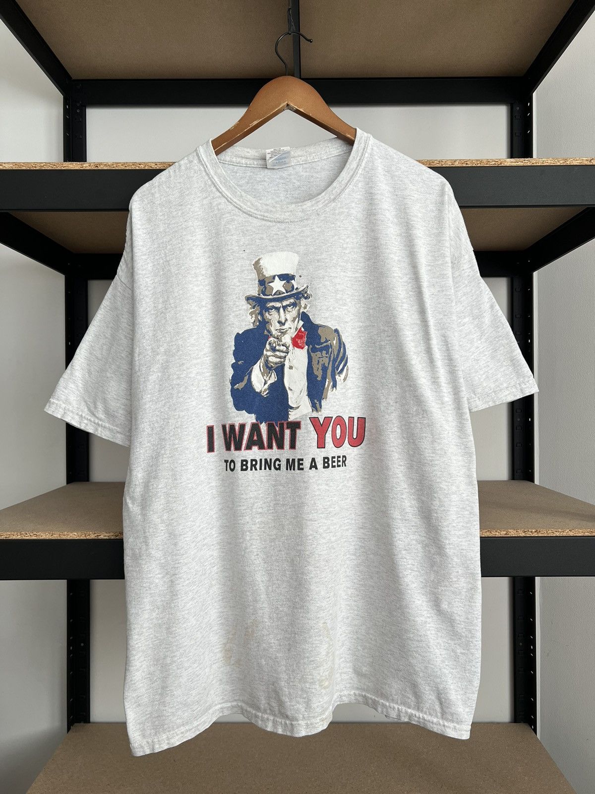Vintage Vintage 2000s I Want You to Bring me a Beer US Army Funny Size US XXL / EU 58 / 5 - 1 Thumbnail