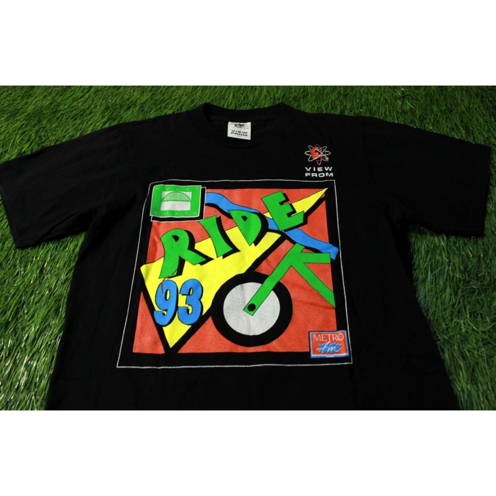 Greats GREAT NORTH RIDE 1993 VINTAGE VIEW FROM SHIRT JERSEY TEE SIZE S BLACK MEN Short Sleeve 100% Cotton 1993 Size US S / EU 44-46 / 1 - 2 Thumbnail
