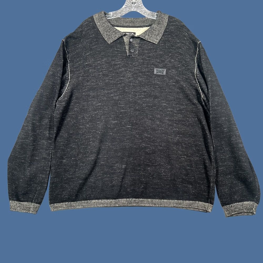 Vintage PXG Parsons Xtreme Golf Mens XL Pullover Sweater Dark Charcoal Speckle-Knit Size US XL / EU 56 / 4 - 1 Thumbnail