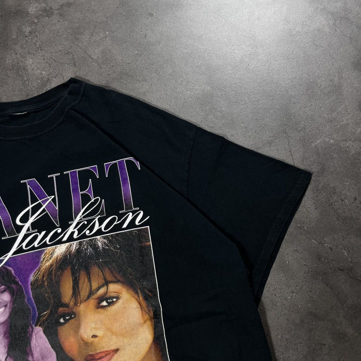 Rap Tees Janet Jackson 00s Vintage Big Logo Pop Star Tee Tshirt Size US L / EU 52-54 / 3 - 4 Thumbnail