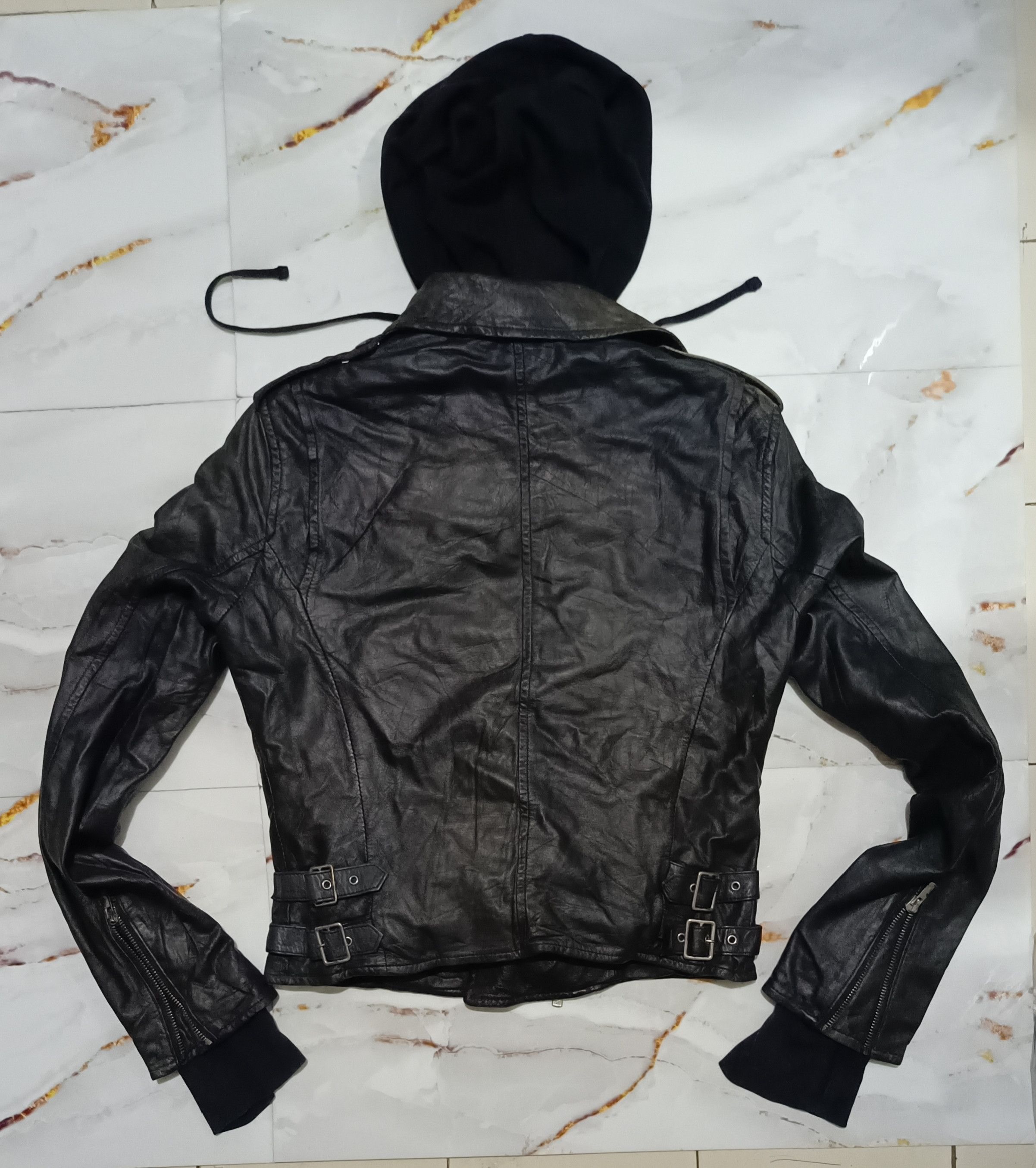 Ekam Sheepskin Asymmetric Hoodie Crystal Castles style Size S / US 4 / IT 40 - 2 Thumbnail