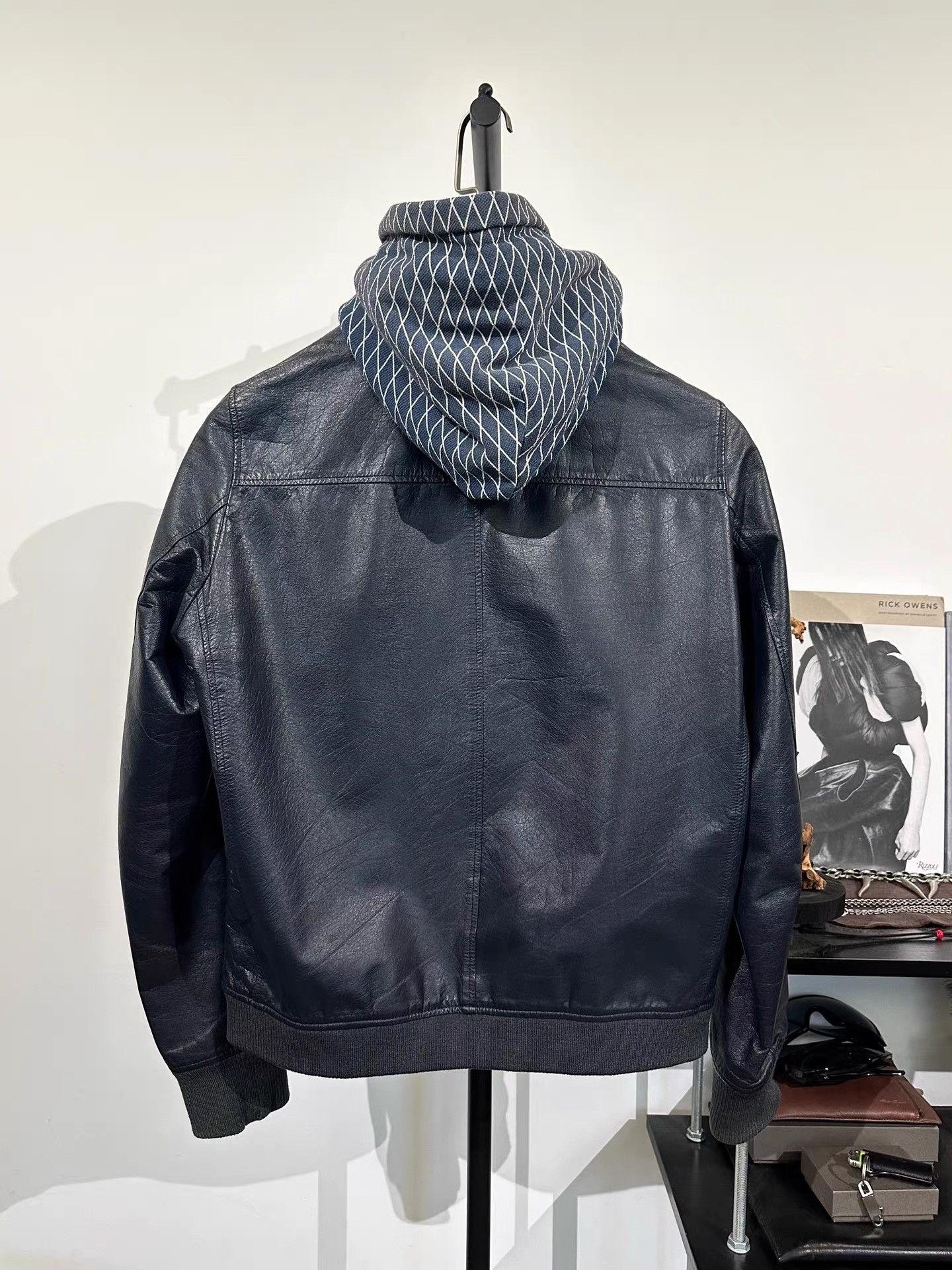 Undercover Undercover Leather Hooded Moto Jacket K35 Size US L / EU 52-54 / 3 - 4 Thumbnail