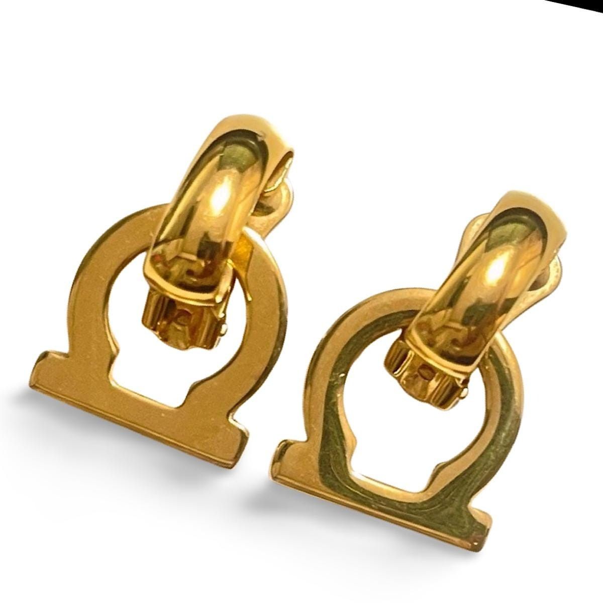 Salvatore Ferragamo Vintage Salvatore Ferragamo golden gancini dangle earrings. Size ONE SIZE - 7 Thumbnail