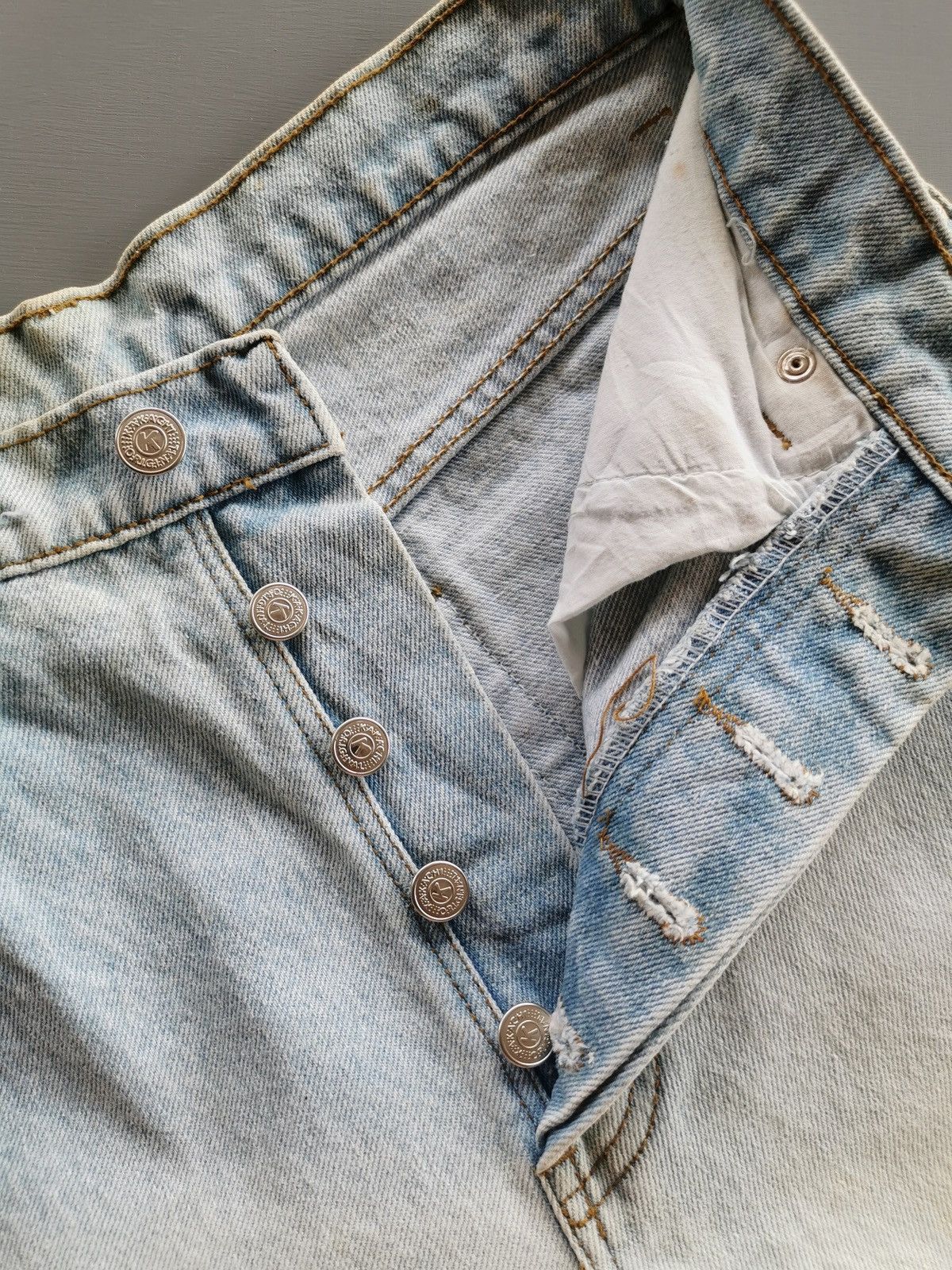 Other Kakachi USA Flag Studded Distressed Square Design Jeans Size US 28 / EU 44 - 7 Thumbnail
