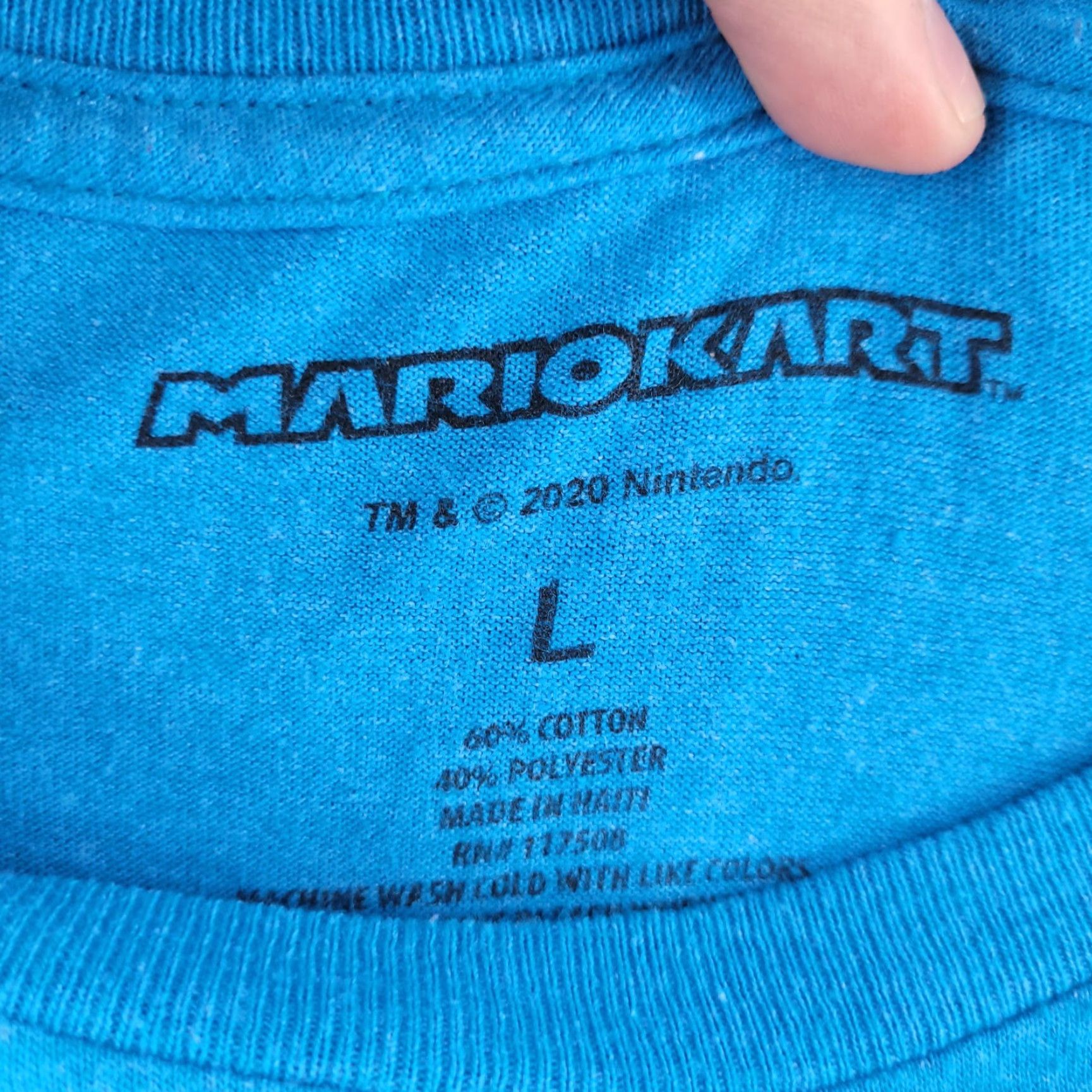 Nintendo Nintendo Mario Kart T Shirt Mens Large Blue Short Sleeve Crewneck Cap Size US S / EU 44-46 / 1 - 3 Thumbnail