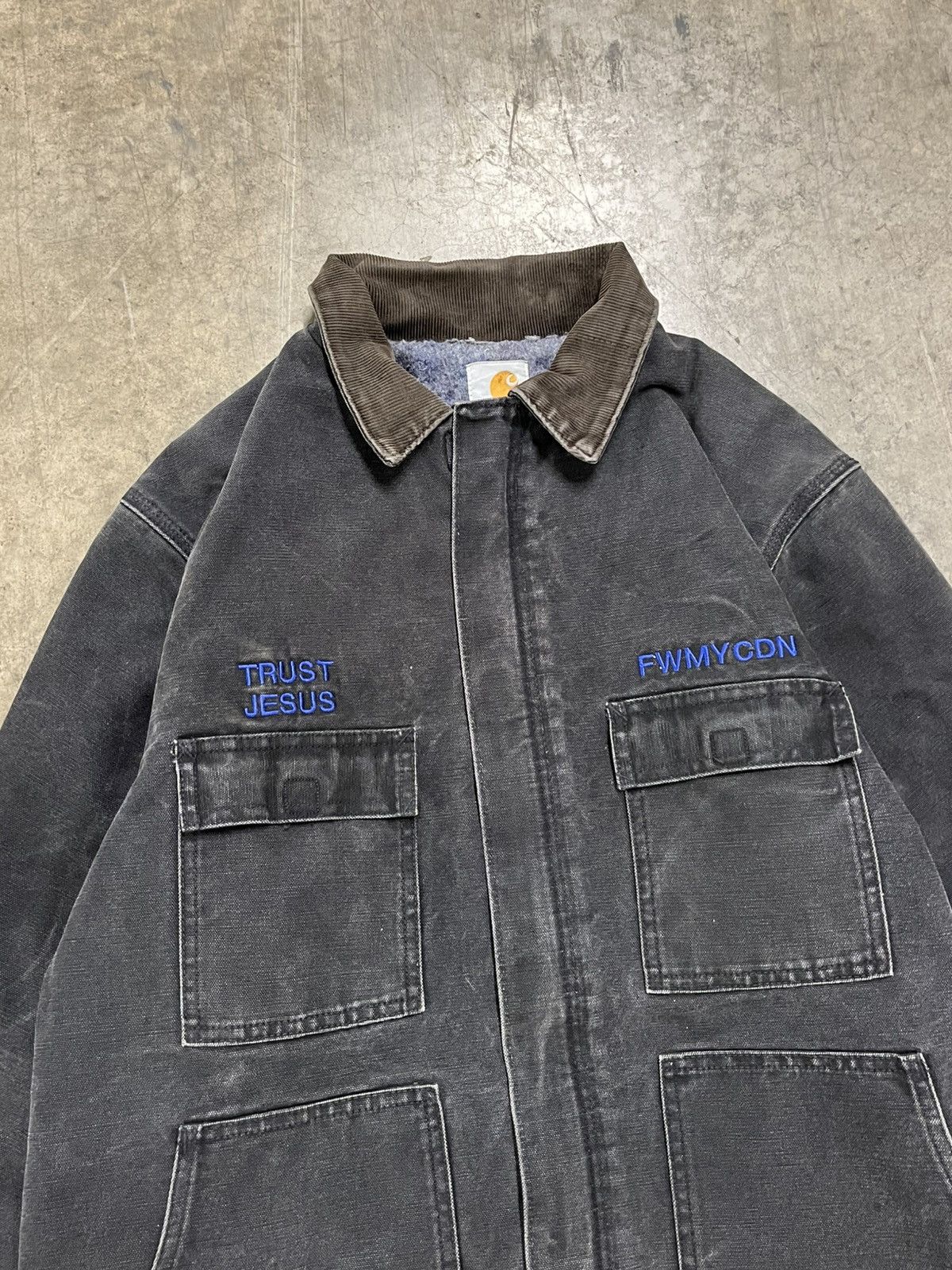 Carhartt × Vintage Carhartt vintage Jesus embroidered jacket streetwear hype Size US XL / EU 56 / 4 - 4 Thumbnail