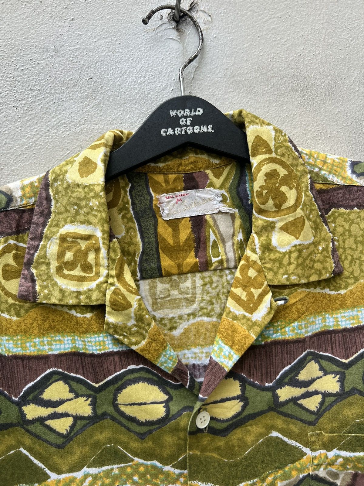Vintage 50s 60s Ross Sutherland Hawaiian Shirt Size US XL / EU 56 / 4 - 6 Thumbnail
