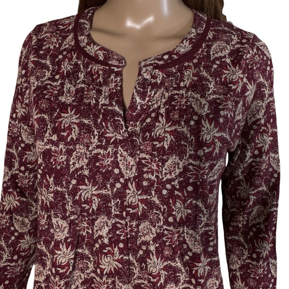 Lucky Brand Lucky Brand Border Print Long Sleeve Top Size S Size S / US 4 / IT 40 - 2 Thumbnail