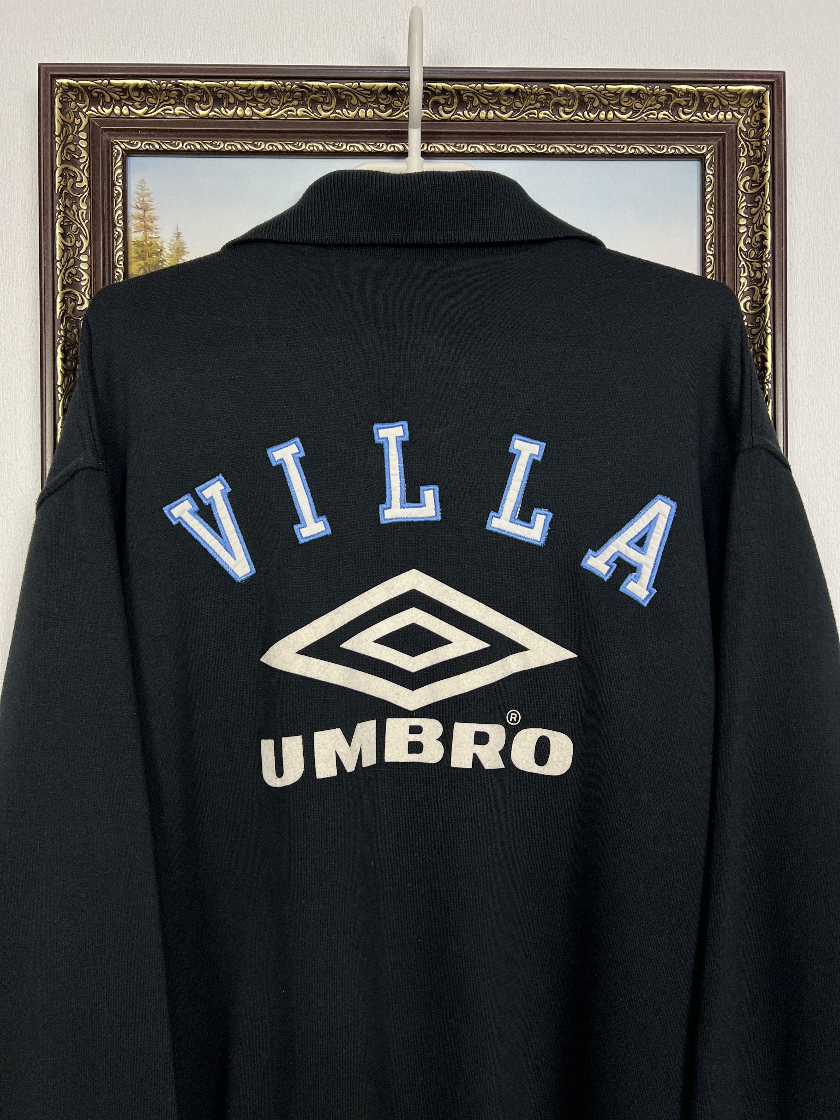 Umbro Vintage Aston Villa Football Jacket Soccer Track Top Rare Size US XL / EU 56 / 4 - 8 Thumbnail