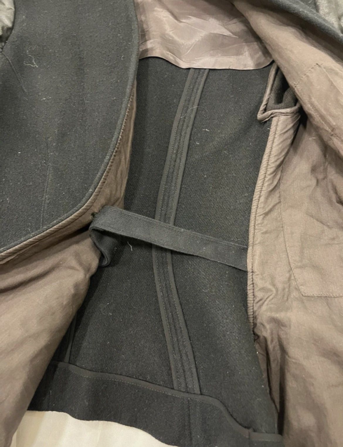 Rick Owens Rick Owens Avant Garde Wool & Leather Sleeve Jacket Size M / US 6-8 / IT 42-44 - 10 Thumbnail