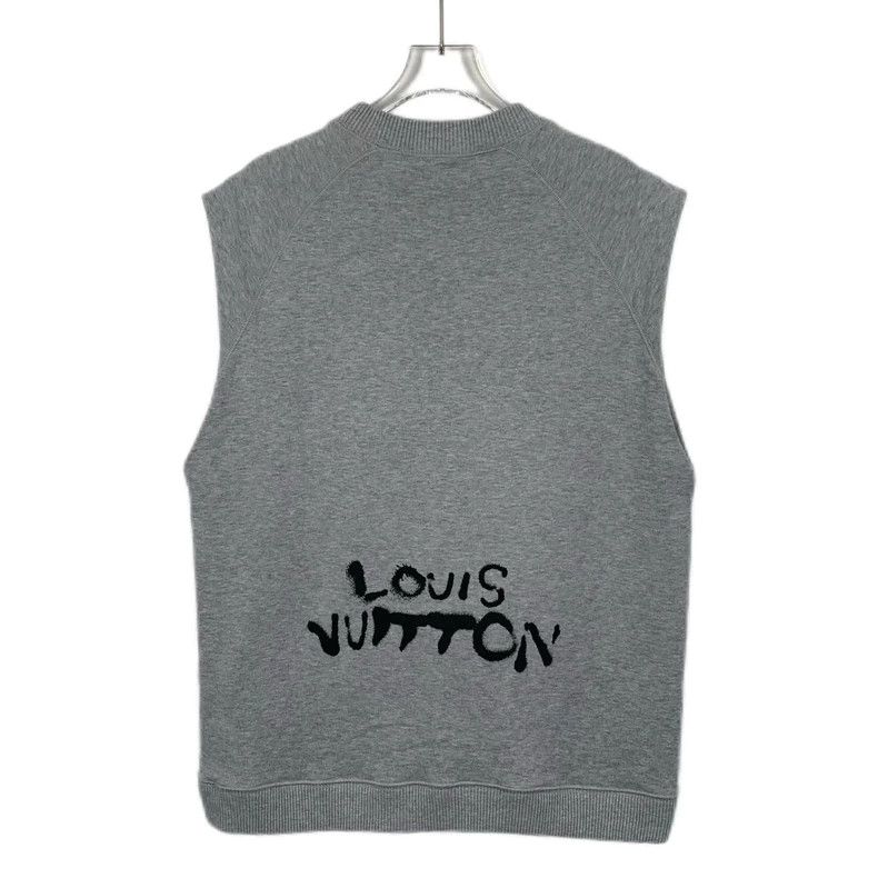 Louis Vuitton Louis Vuitton Grey neon character printed cotton crewneck Size US L / EU 52-54 / 3 - 2 Thumbnail