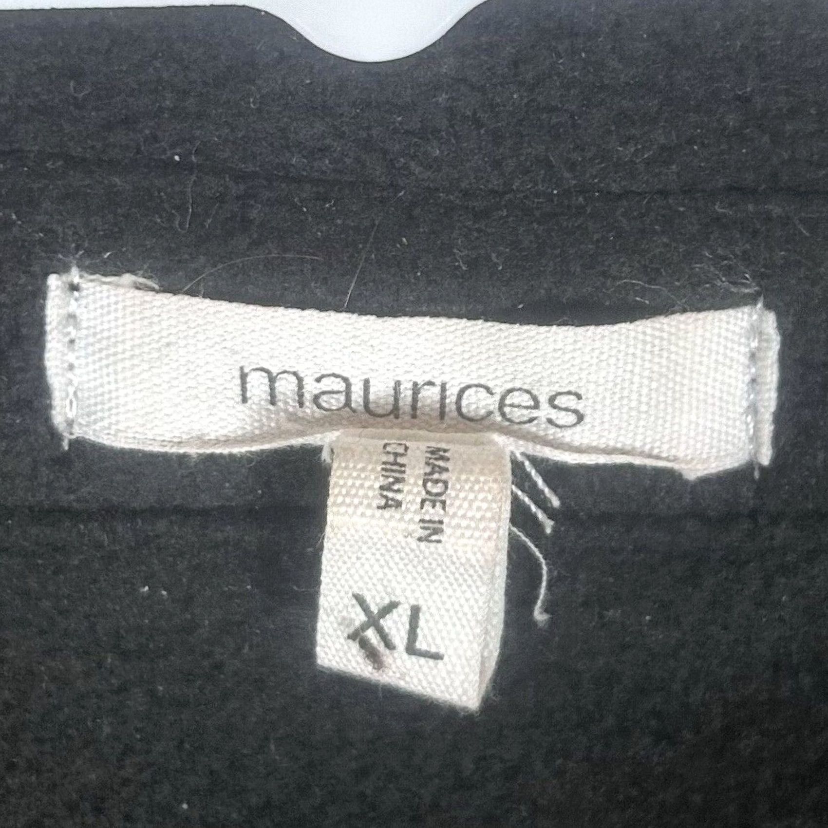 Vintage Maurices Heavy Plaid Flannel Jacket Shirt Womens XL Red Black Long Sleeve Fleece Quilted Pockets Snap Jacket Size XL / US 12-14 / IT 48-50 - 4 Thumbnail