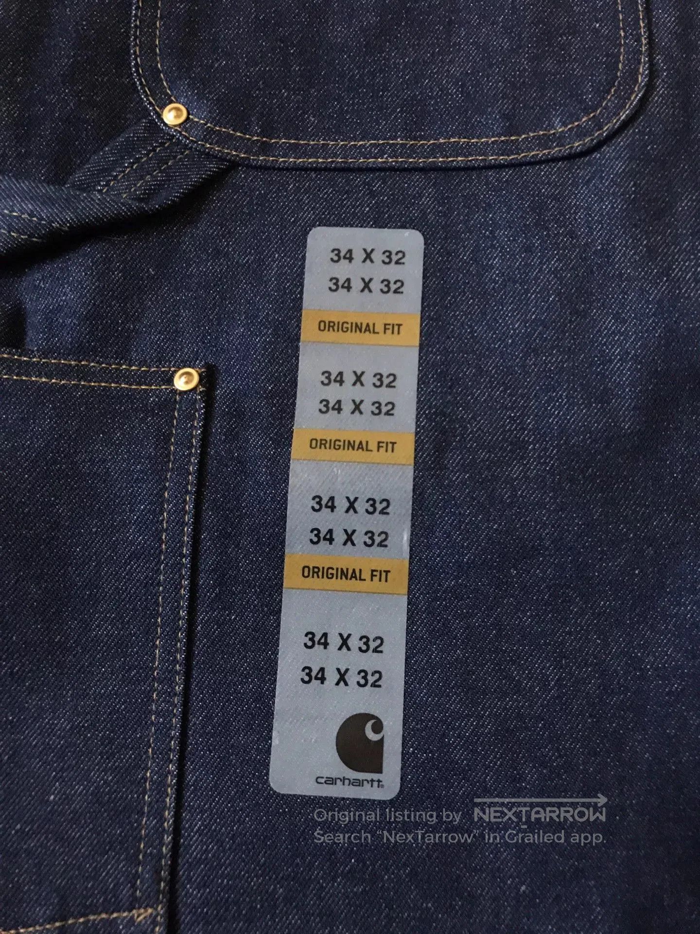 Carhartt Carhartt B07 Double Knee Raw Denim Jeans. Size US 34 / EU 50 - 7 Thumbnail