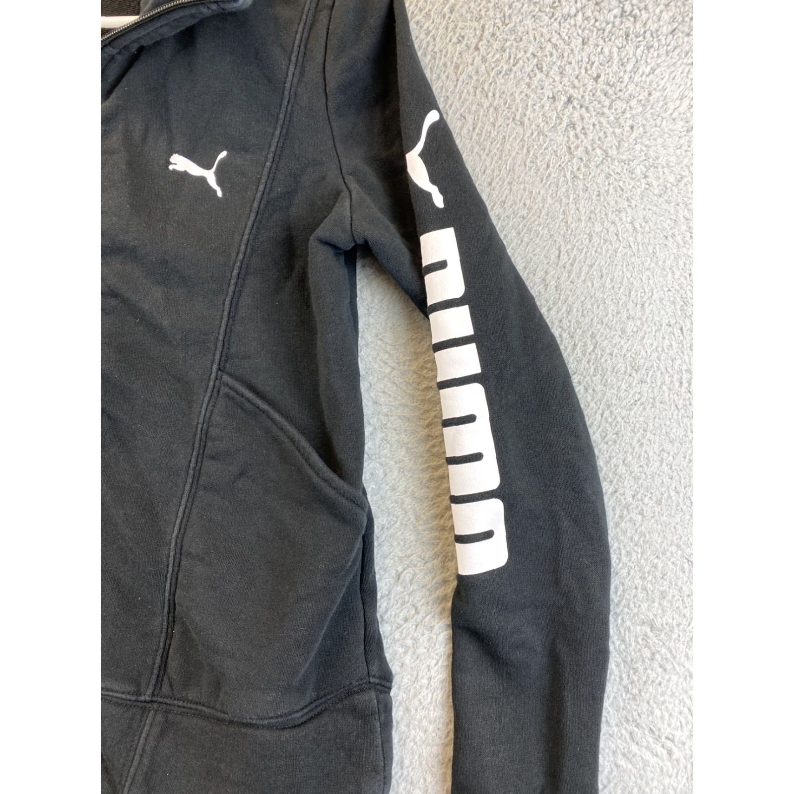 Puma PUMA Women's Sweat Jacket Small Black Full Zip Long Sleeve Athleisure Fall Winter Spring Women's Clothing Size S / US 4 / IT 40 - 2 Thumbnail