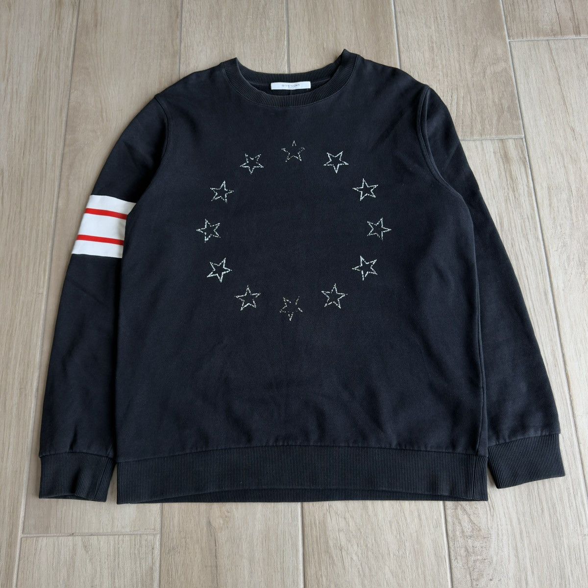 Givenchy Riccardo Tisci Stars Circle Plastic Stripes Sweatshirt Size US M / EU 48-50 / 2 - 1 Thumbnail