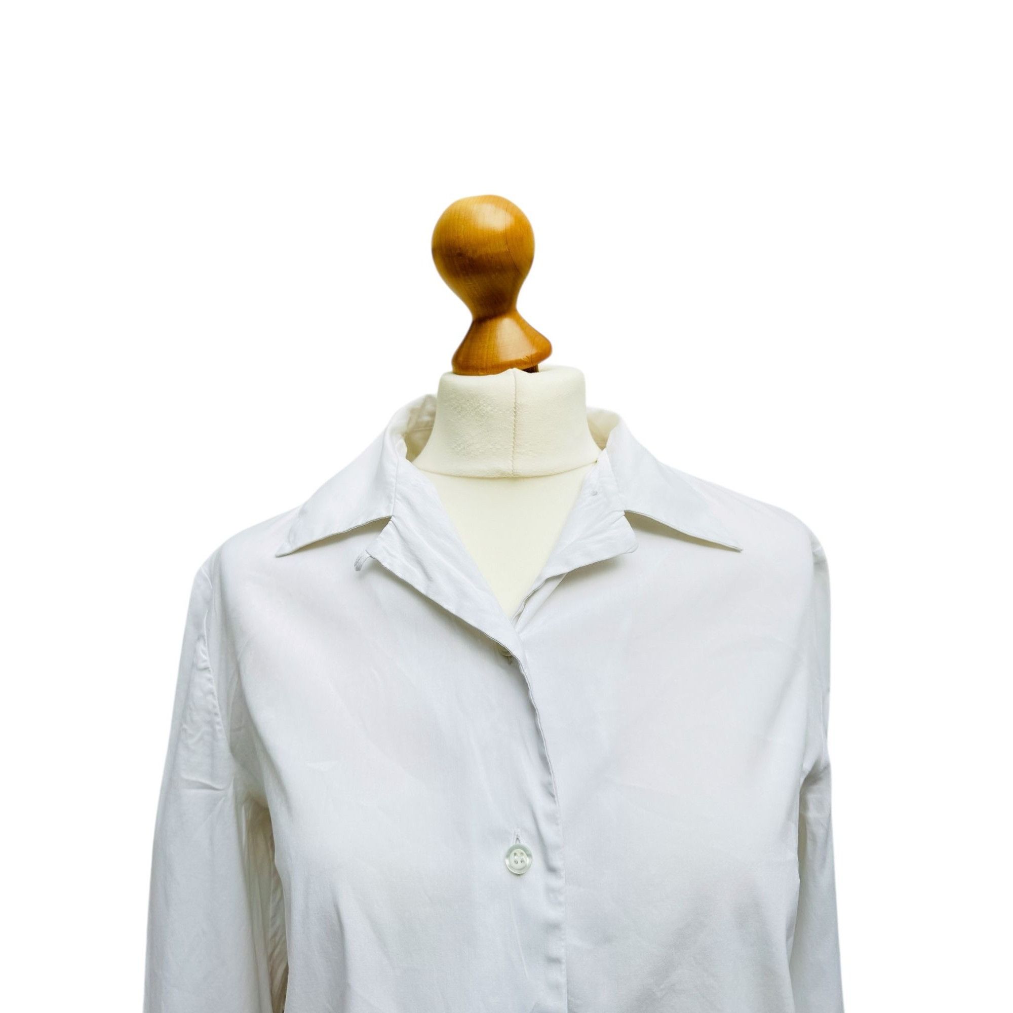 Prada Classic White Shirt Size L / US 10 / IT 46 - 3 Thumbnail