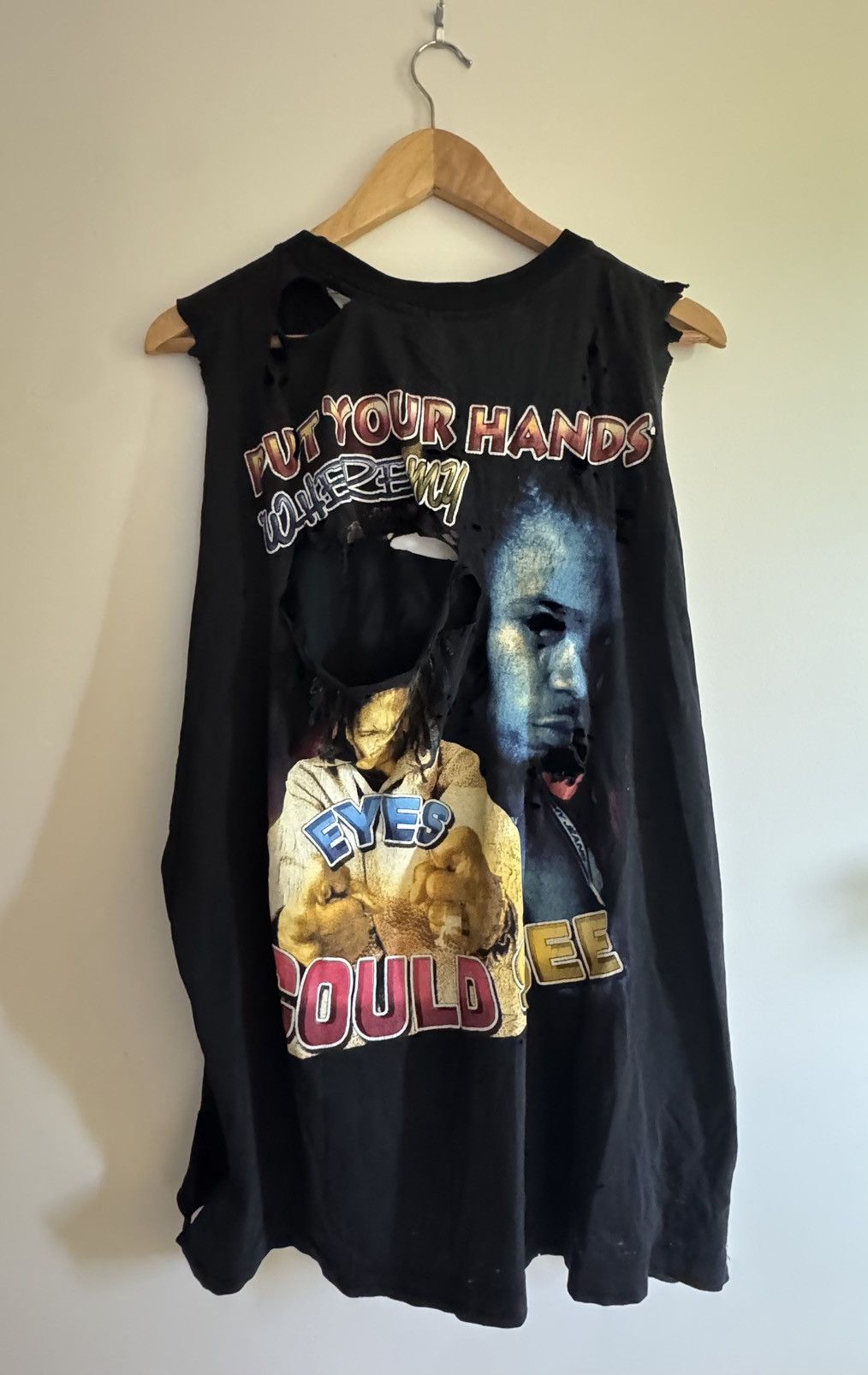 Band Tees thrashed vintage Busta Rhymes tee Size US XXL / EU 58 / 5 - 2 Thumbnail