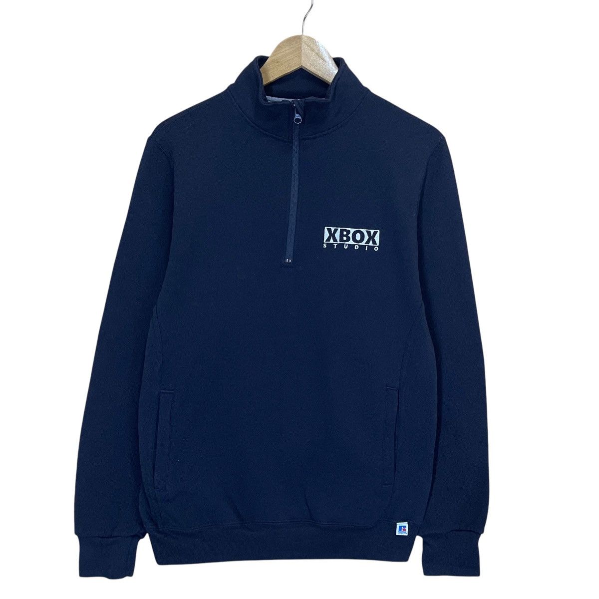 Russell Athletic × Vintage Vintage Russell Athletic XBox Studio Halfzip Sweatshirt Size US M / EU 48-50 / 2 - 1 Thumbnail