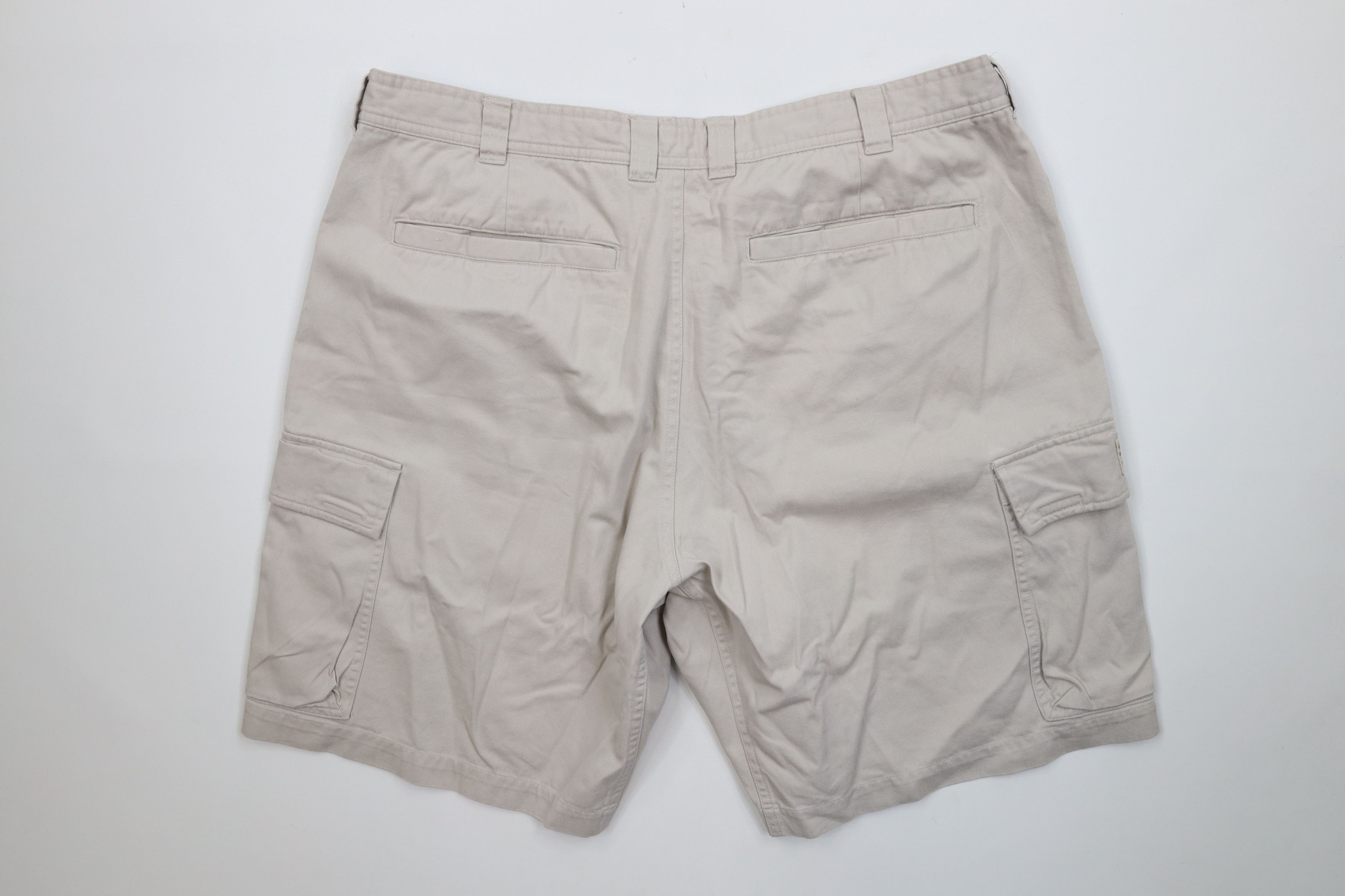 Columbia Vintage Columbia Spell Out Relaxed Cargo Shorts Beige Cotton Size US 38 / EU 54 - 10 Thumbnail