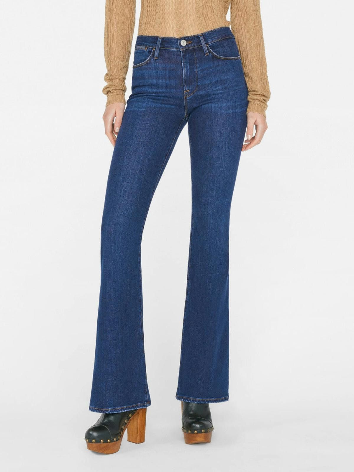 Frame NWOT Frame Denim Le High Flare Jeans Blue Deadstock DS - 33 Size 33" - 1 Thumbnail