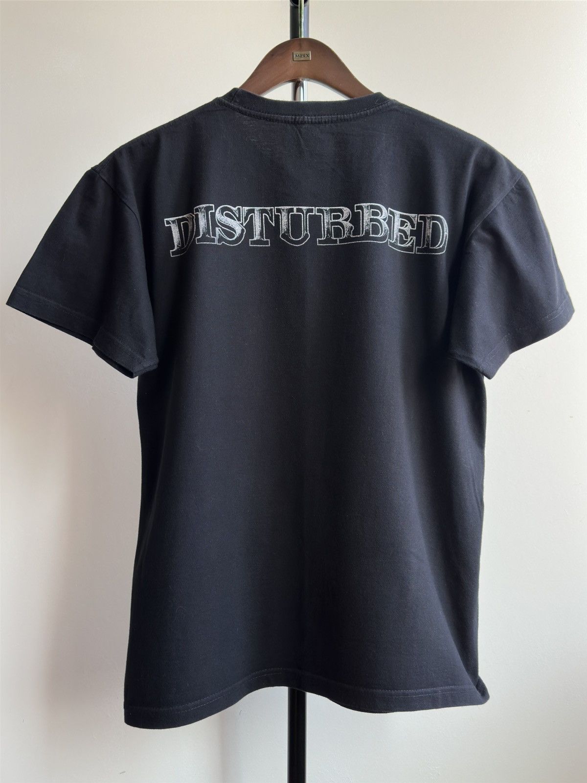 Band Tees × Vintage VINTAGE Y2K DISTURBED FLAME GRAPHIC TEE Size US M / EU 48-50 / 2 - 2 Thumbnail