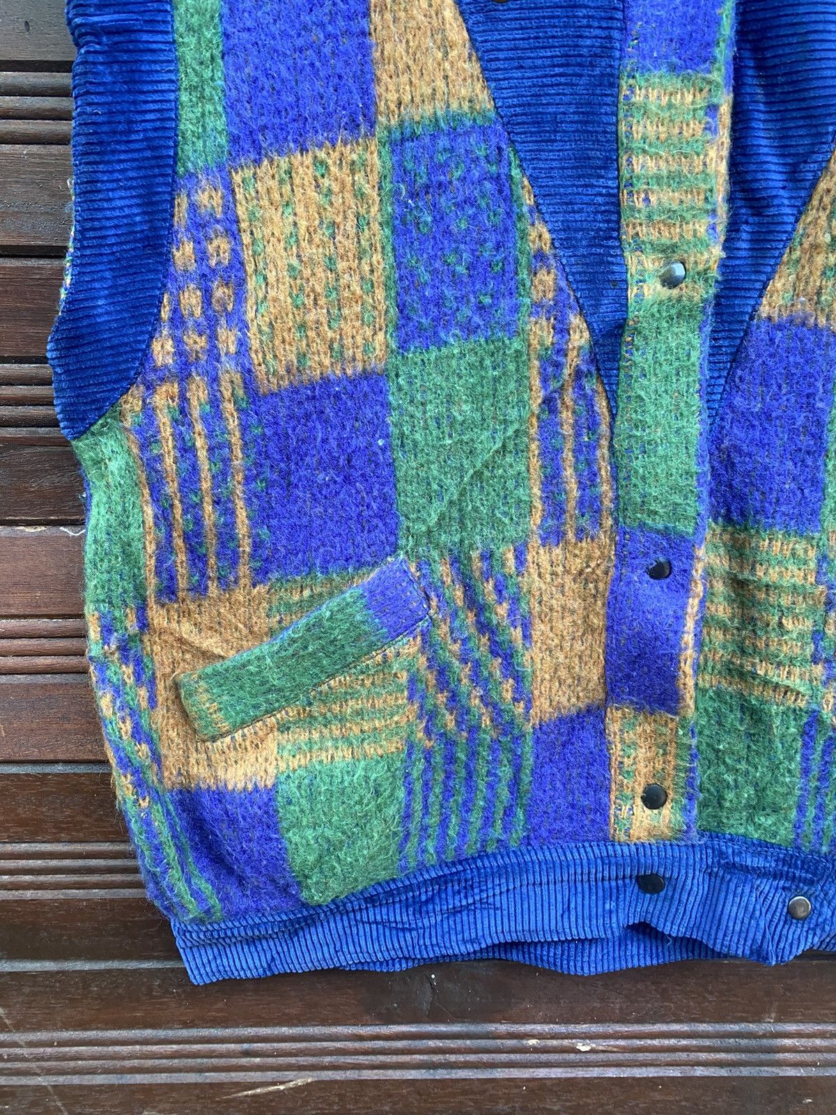 Designer × Vintage Vintage Creola Vests like Patchwork Wool Size US M / EU 48-50 / 2 - 4 Thumbnail