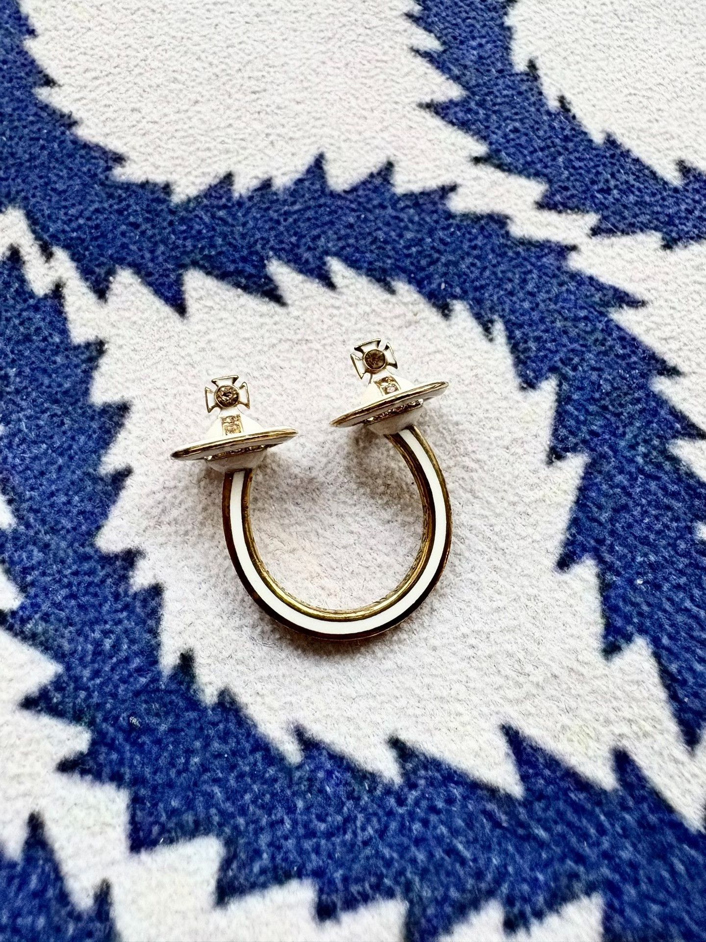 Vivienne Westwood Vivienne Westwood Vintage White Saturn Ring Size ONE SIZE - 1 Thumbnail