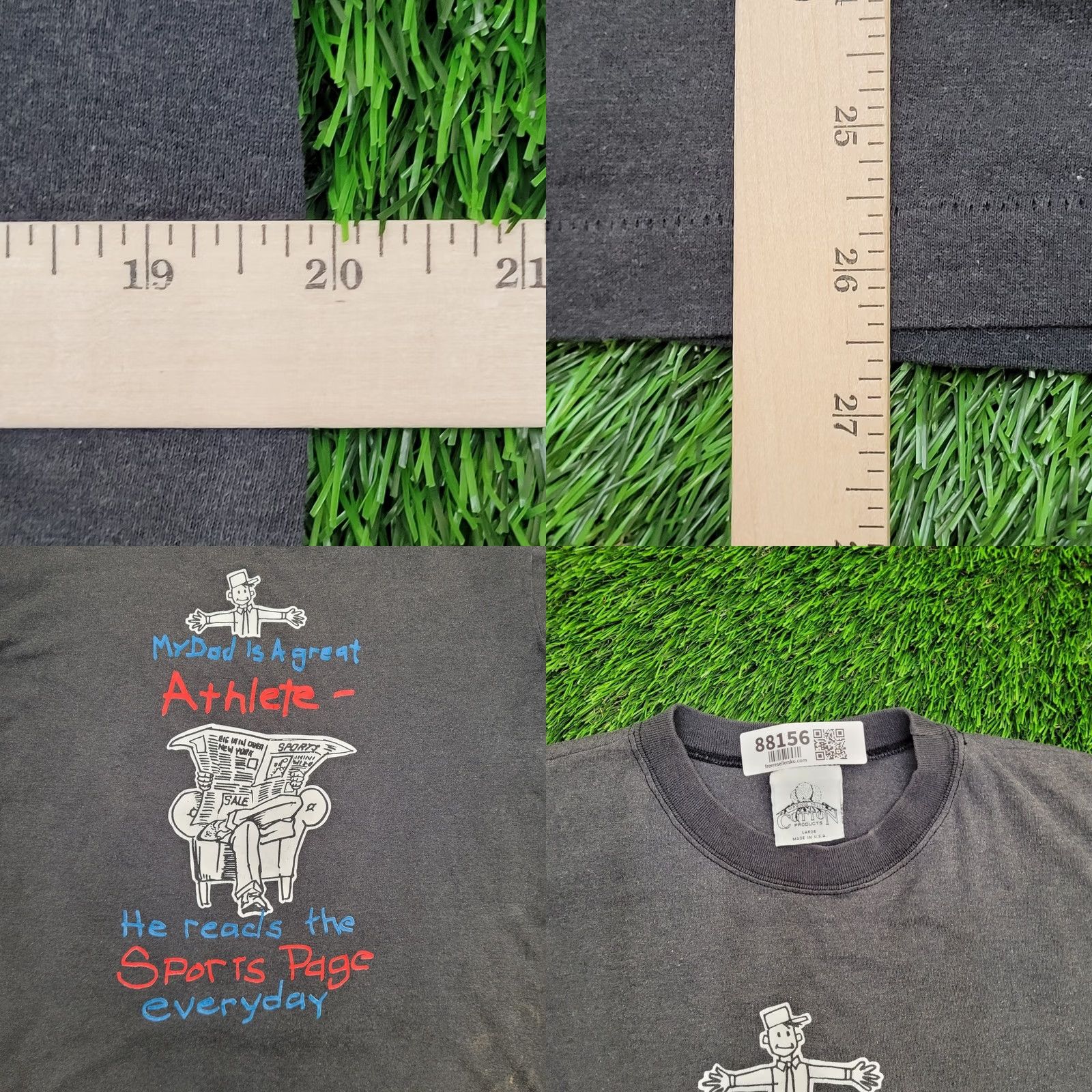 Vintage VINTAGE 90s Funny Dad Sarcasm Shirt M/L 20x26 Faded Dad-Joke Single-Stitch USA Graphic Print Crew Neck Short Sleeve Men's Size US L / EU 52-54 / 3 - 8 Thumbnail