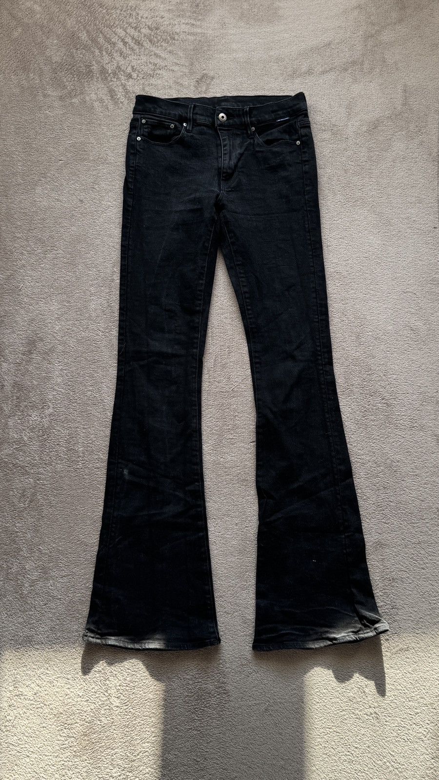 Le Grande Bleu (L.G.B.) LGB Mud Wash Cropped Bootcut Wolf Jeans