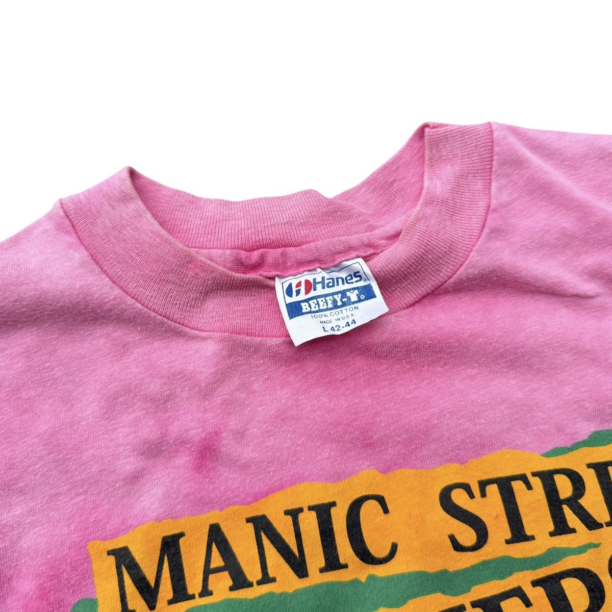 Band Tees × Vintage Vintage 90s Maniac Street Preachers Tour 1991 Democracy Coma Size US L / EU 52-54 / 3 - 6 Thumbnail