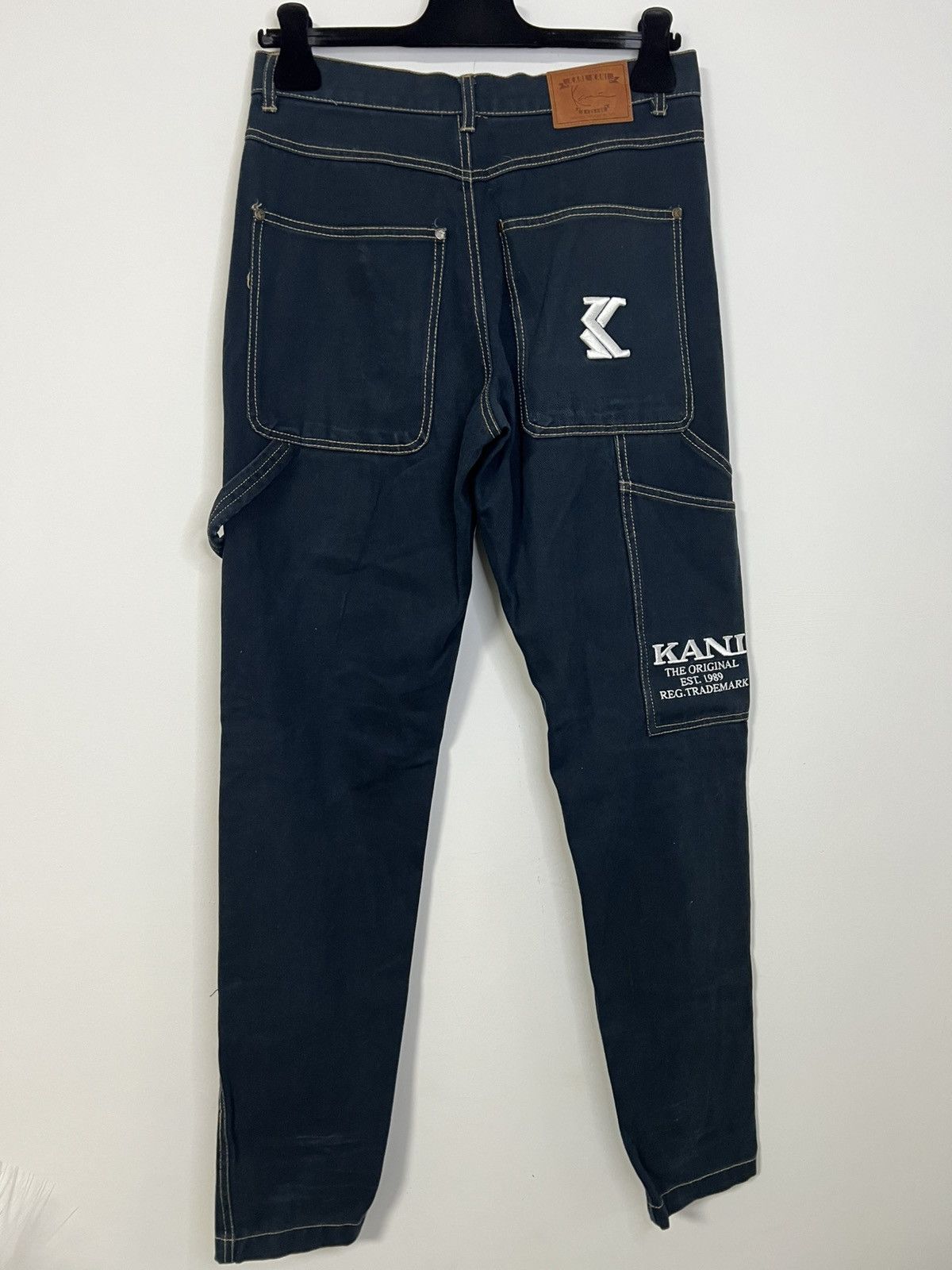 Karl kani S denim jeans blue cotton carpenter cargo