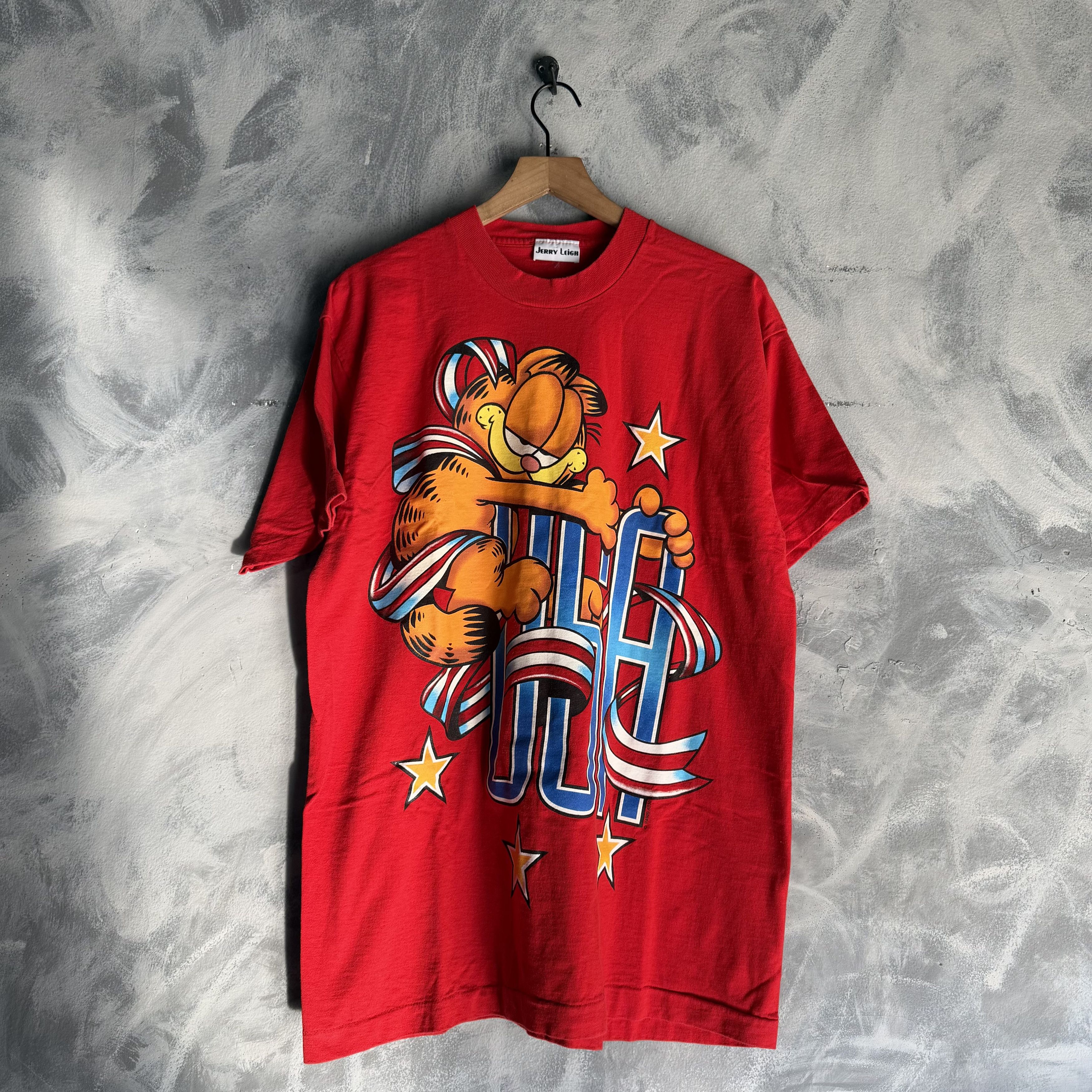 Other Vtg Garfield USA Shirt Men's FOTL Single Stitch 4th Of July Size US XL / EU 56 / 4 - 1 Thumbnail