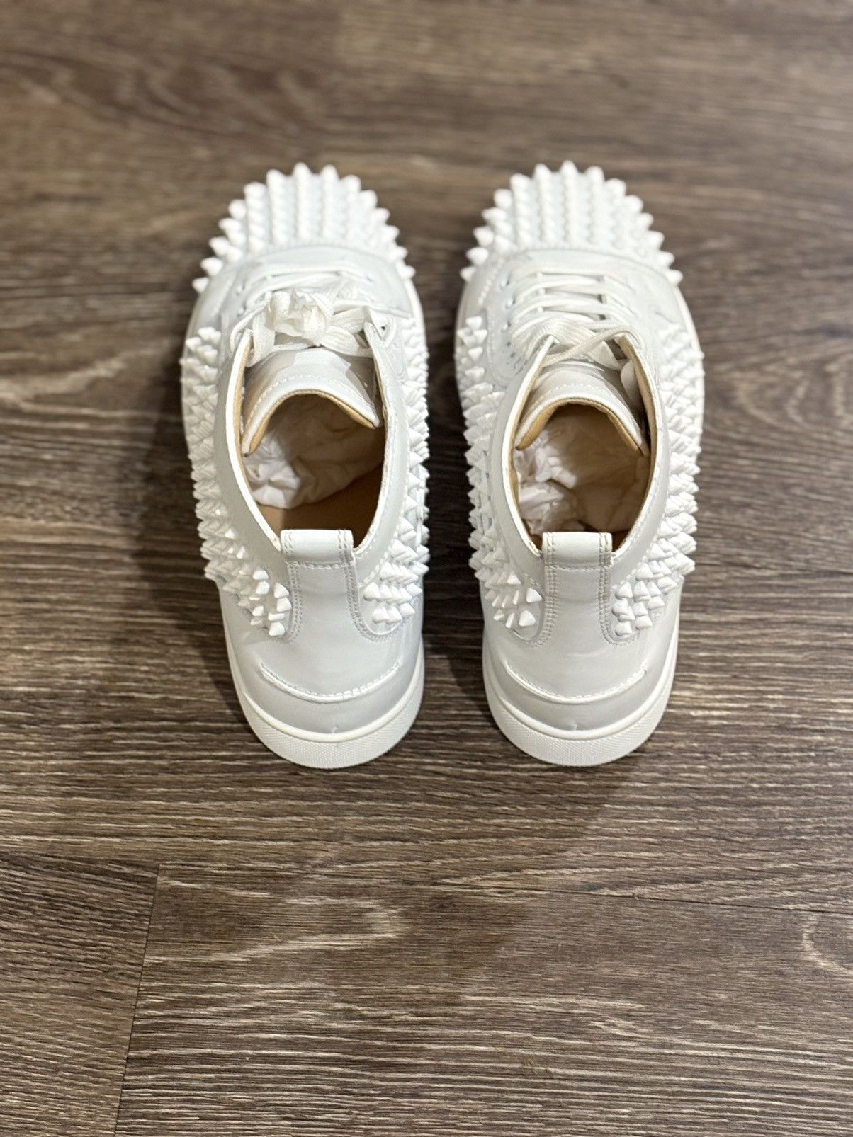 Christian Louboutin Louis Flat Calf/Spikes High Top Sneakers Size US 7 / EU 40 - 5 Thumbnail