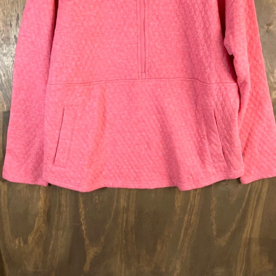 Eddie Bauer VINTAGE Eddie Bauer Womens Sweater Pink 1/2 Zip Quilted Long Sleeve Cotton Blend XL Size XL / US 12-14 / IT 48-50 - 3 Thumbnail