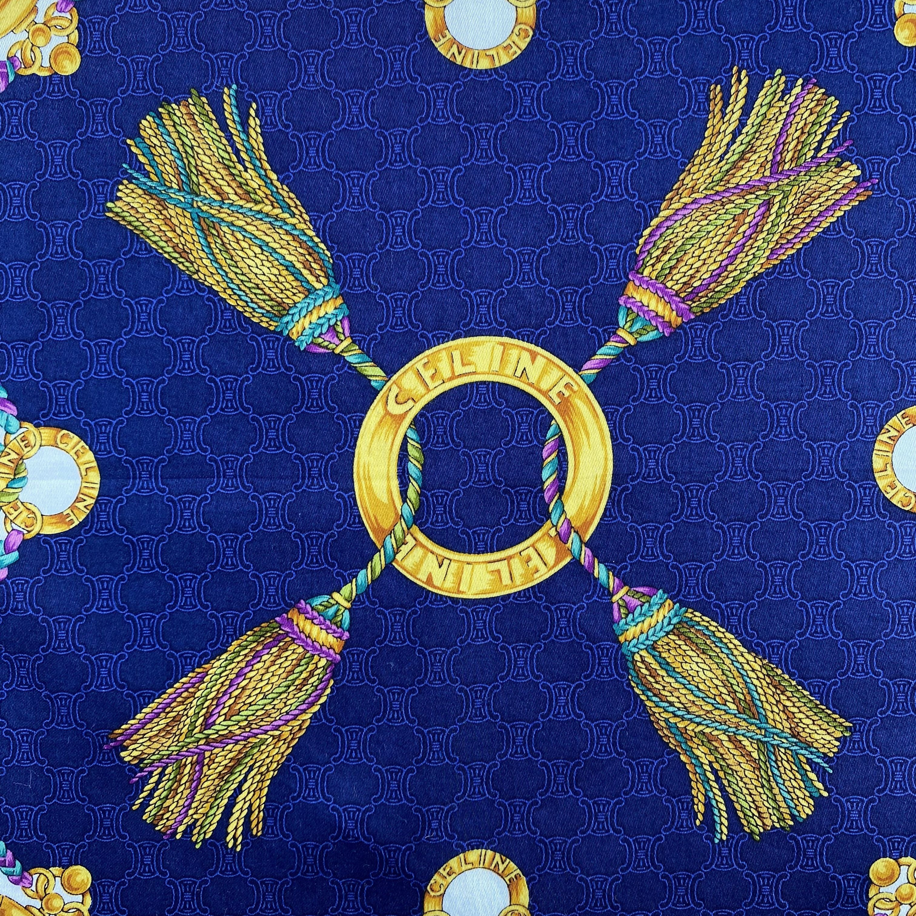 Celine × Vintage Celine Handkerchief / Neckerchief / Bandana-P1185 Size ONE SIZE - 4 Thumbnail