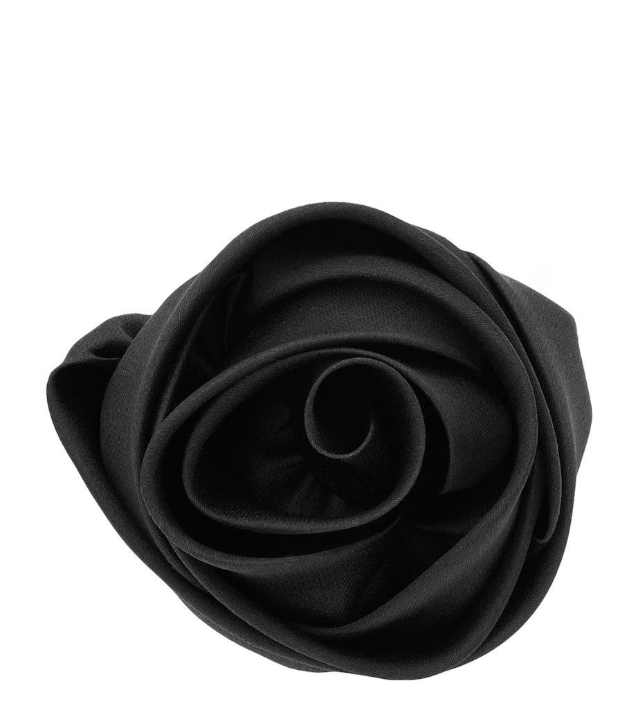 Saint Laurent Paris o1la1rc1a0526 774141 Size: OS / Rose Brooch in Silk Organza Size ONE SIZE - 1 Thumbnail