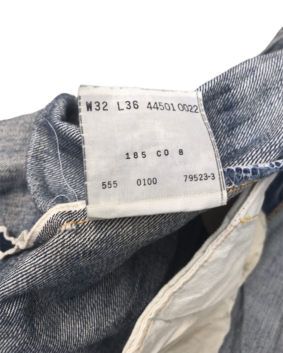 Levi's Vintage Clothing 501XX Big E LVC Laurel Leaf Donut Button Denim Size US 30 / EU 46 - 20 Thumbnail