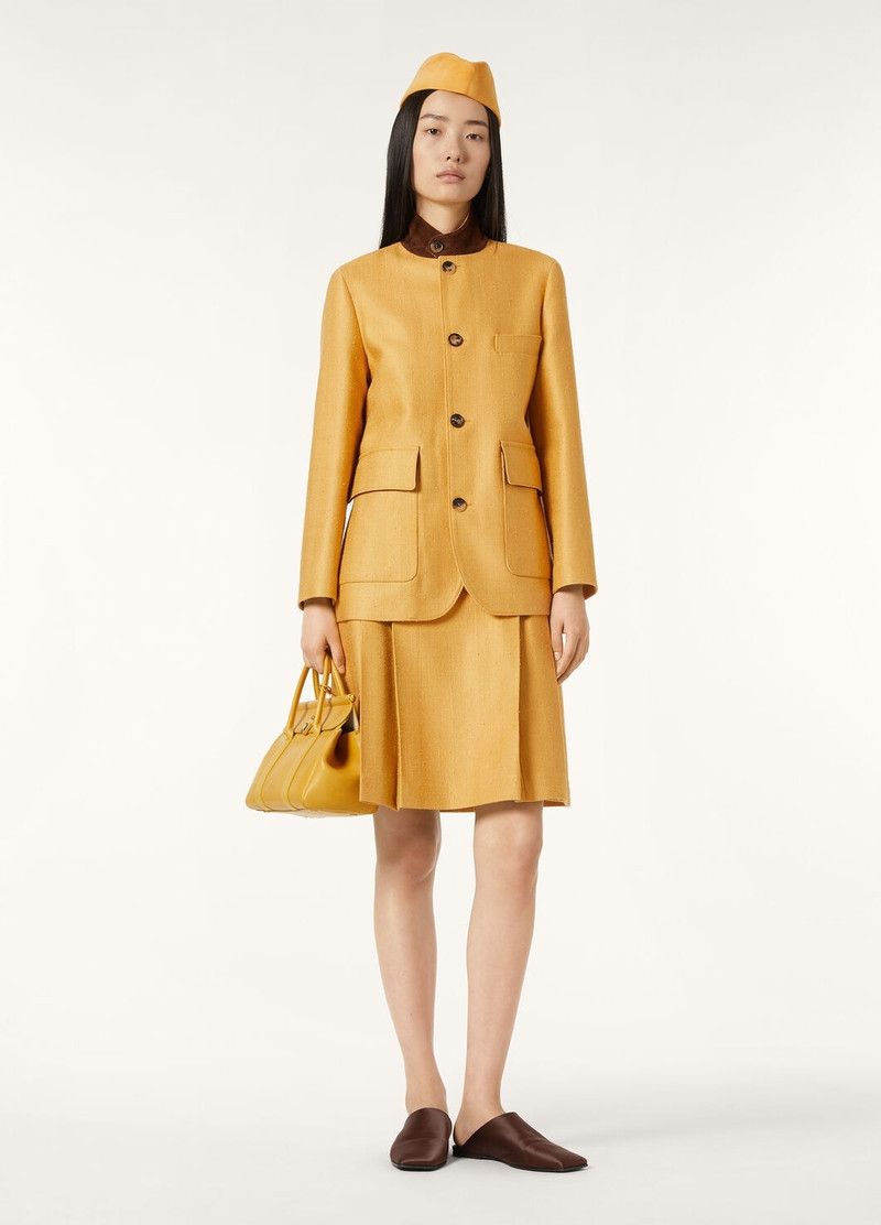 Loro Piana o1srvl11e0526 FAP0457 Roadster Mini Jacket In Yellow Size M / US 6-8 / IT 42-44 - 2 Thumbnail