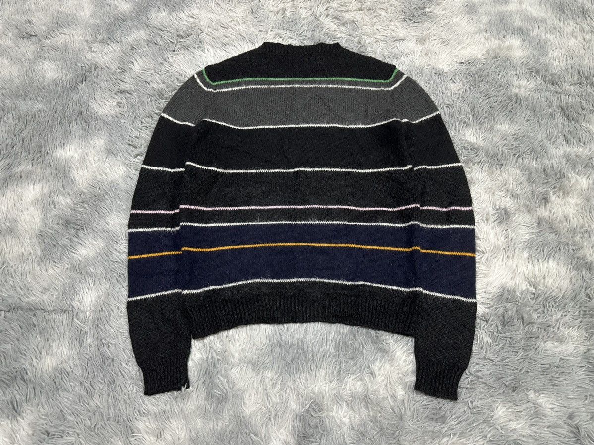 Raf Simons 🔥Raf Simons 10 Corso Como Striped Mohair Wool Sweater Size US M / EU 48-50 / 2 - 7 Thumbnail