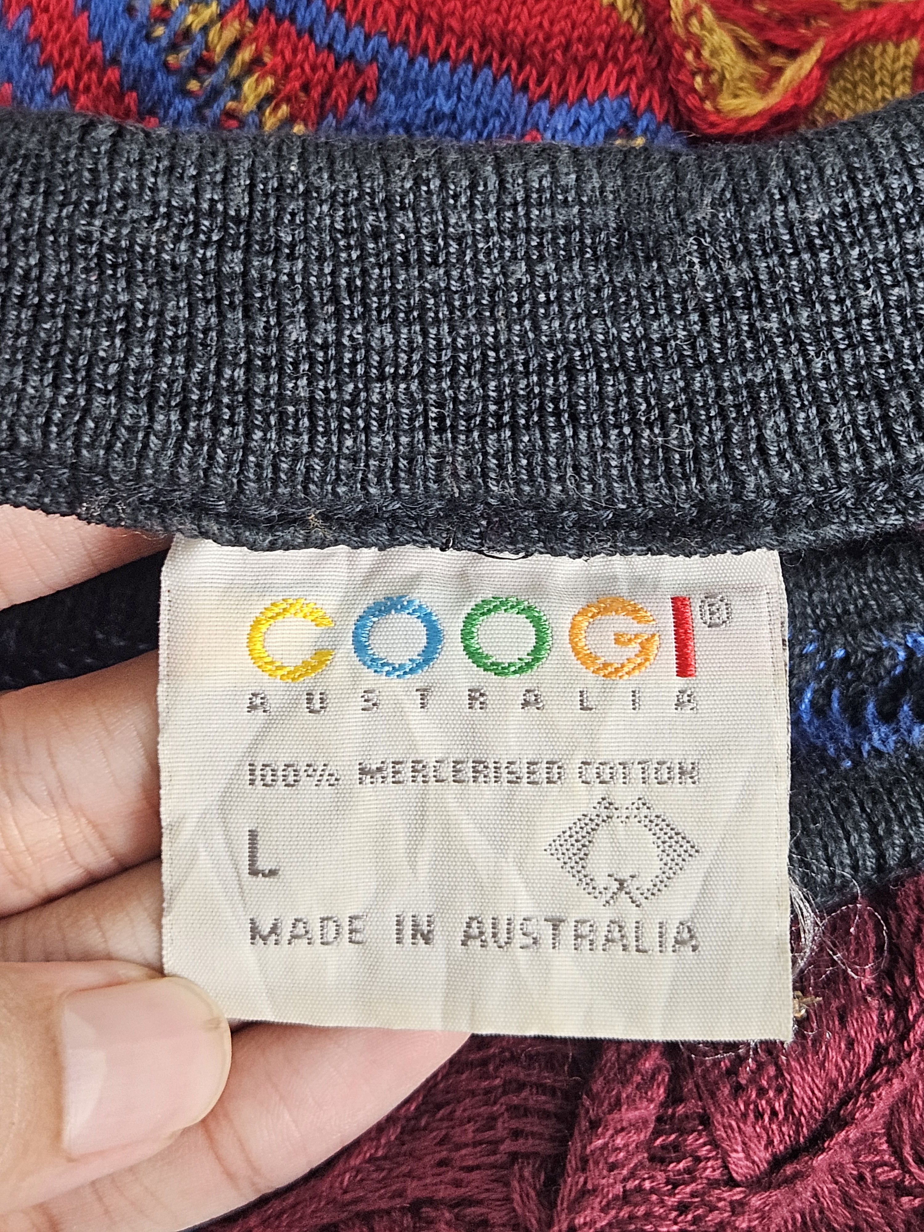 Coogi × Vintage Vintage Coogi Rainbow Cable Australia Knit biggie Sweater Size US L / EU 52-54 / 3 - 4 Thumbnail