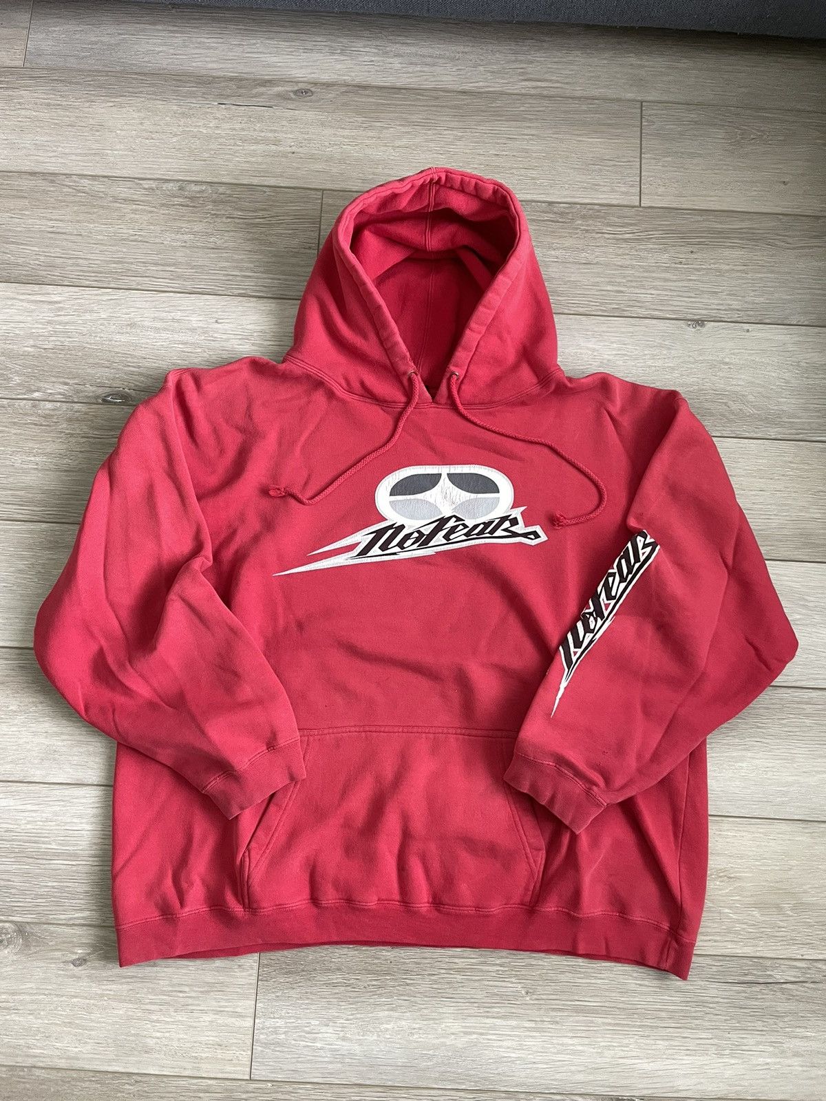 No Fear × Vintage Vintage No Fear Faded Red Hoodie Size US XXL / EU 58 / 5 - 1 Thumbnail