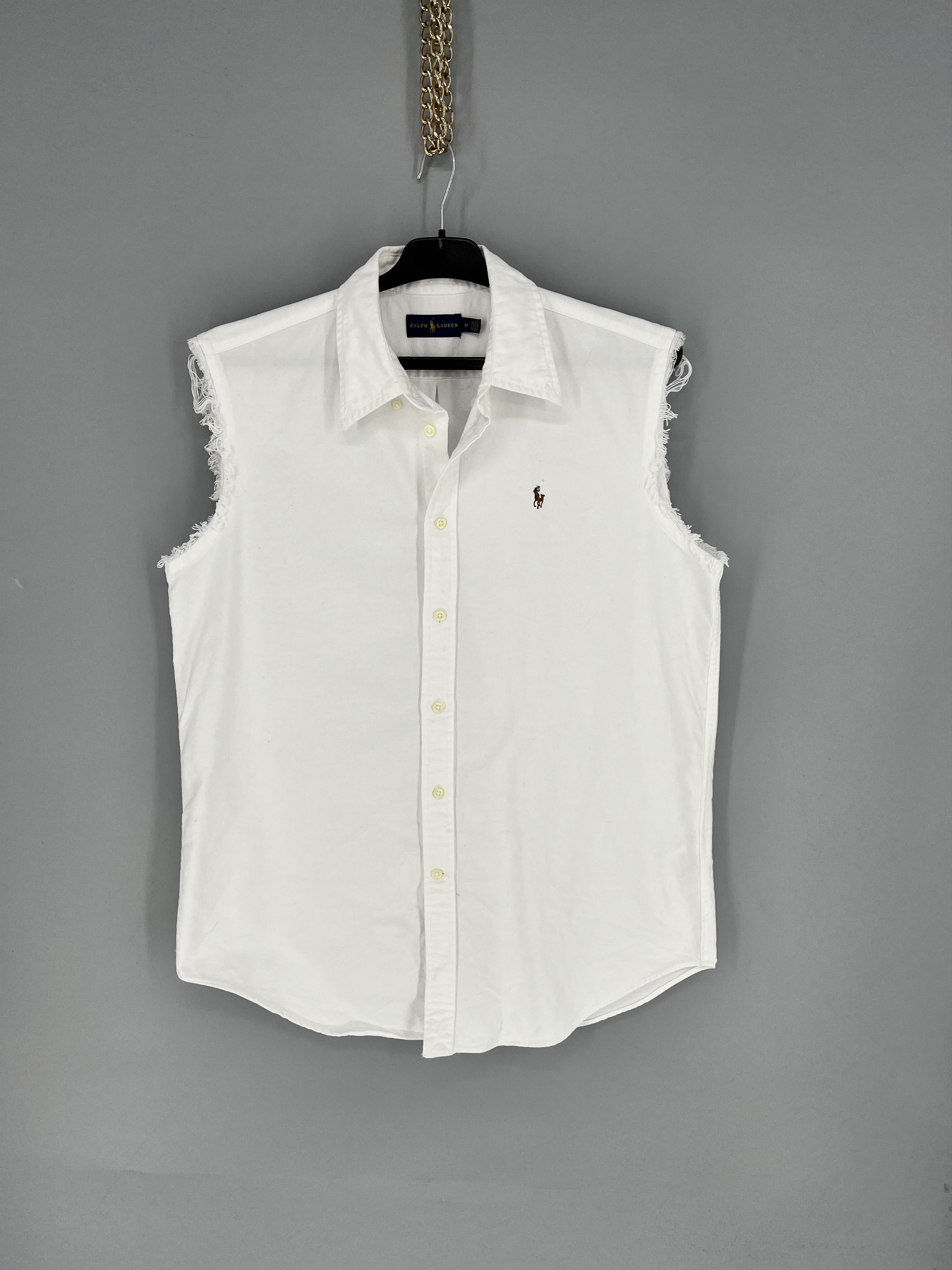 Polo Ralph Lauren Vintage White Shirt Polo Ralph Lauren Size M Rare Size US M / EU 48-50 / 2 - 1 Thumbnail