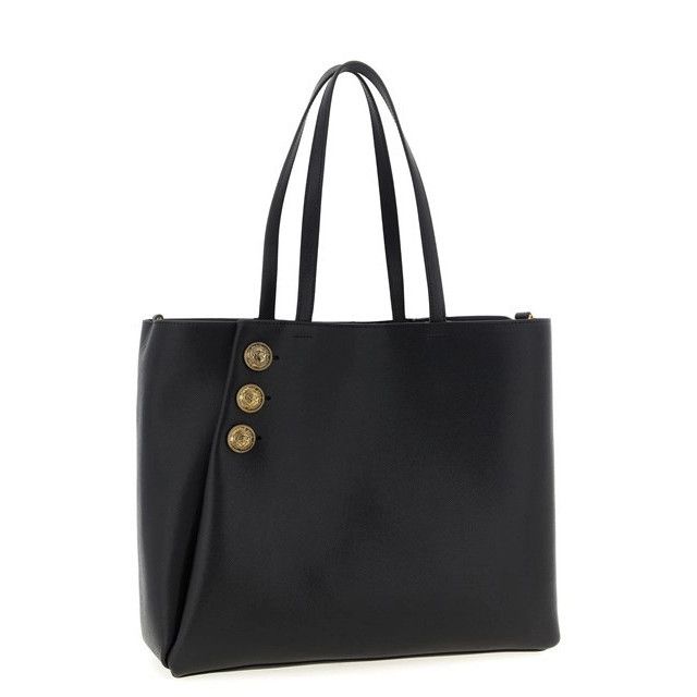 Balmain BALMAIN Emblem Black Leather Tote Bag New Size ONE SIZE - 2 Thumbnail