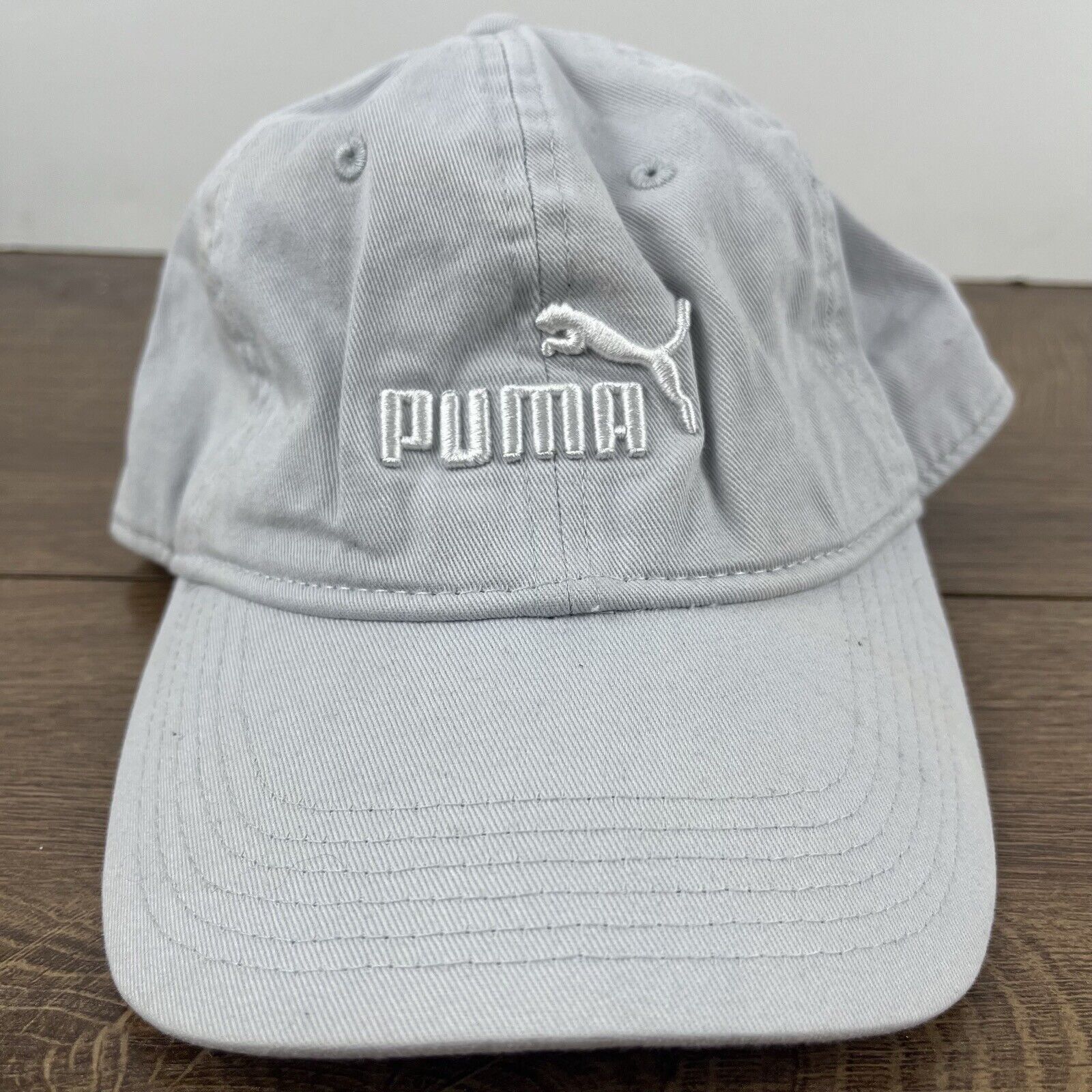 Puma PUMA White Gray Hat PUMA Hat White Adjustable Hat White Adul Size ONE SIZE - 5 Thumbnail