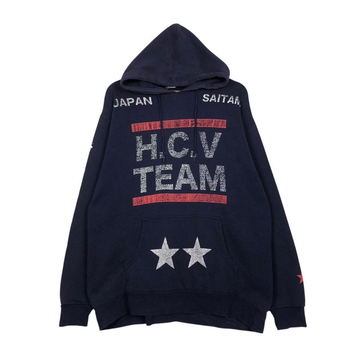 Japanese Brand United Athle HCV Team Hoodie – Distressed Graphic Size US XL / EU 56 / 4 - 2 Thumbnail
