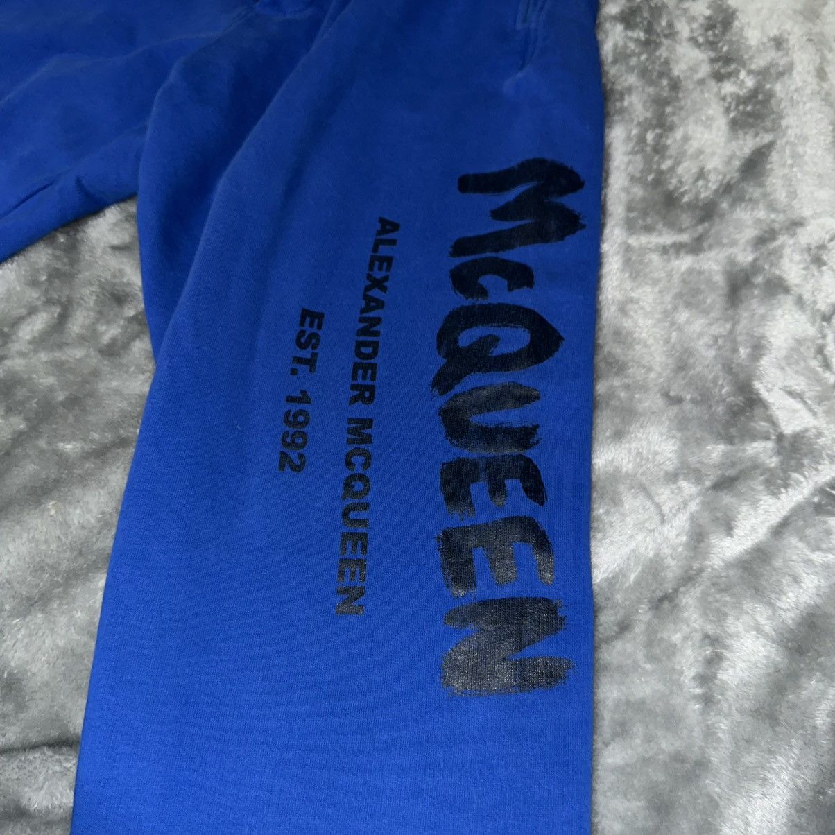 Alexander McQueen Alexander McQueen Logo Sweatpants in Blue Size US 32 / EU 48 - 3 Thumbnail