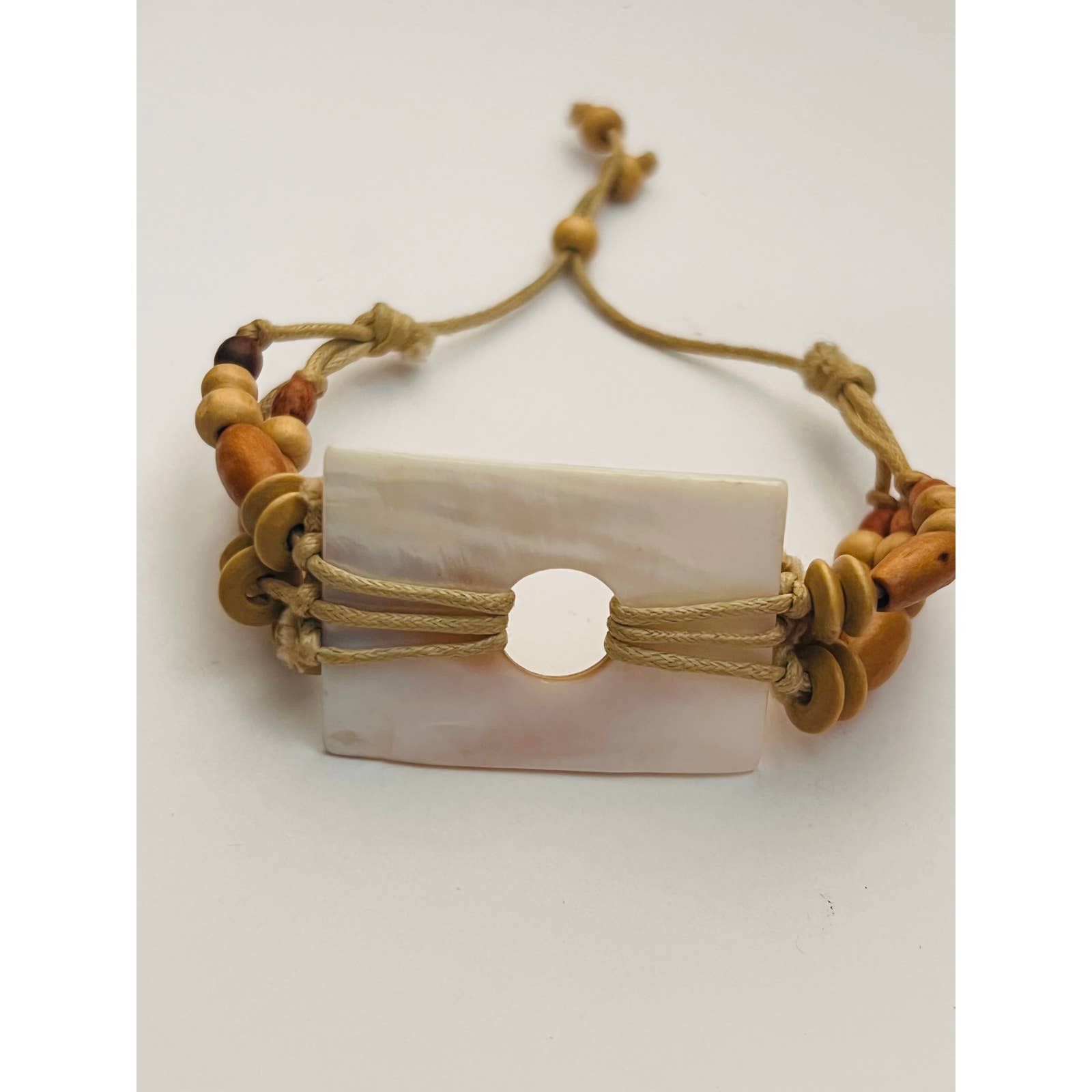 Other Abalone pine seed bracelet adjustable 7" 11" Size ONE SIZE - 2 Thumbnail